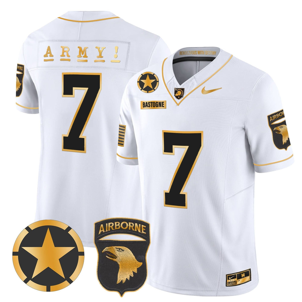 ABK 101st Airborne Division Patch 2024 Gold Vapor Limited Jersey