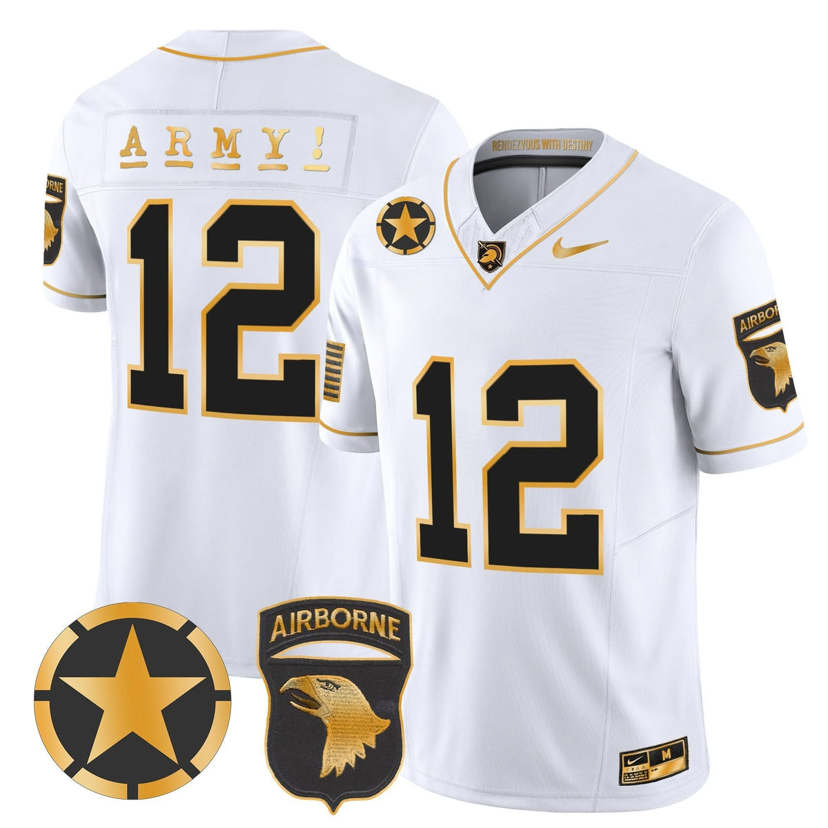 ABK 101st Airborne Division Patch 2024 Gold Vapor Limited Jersey