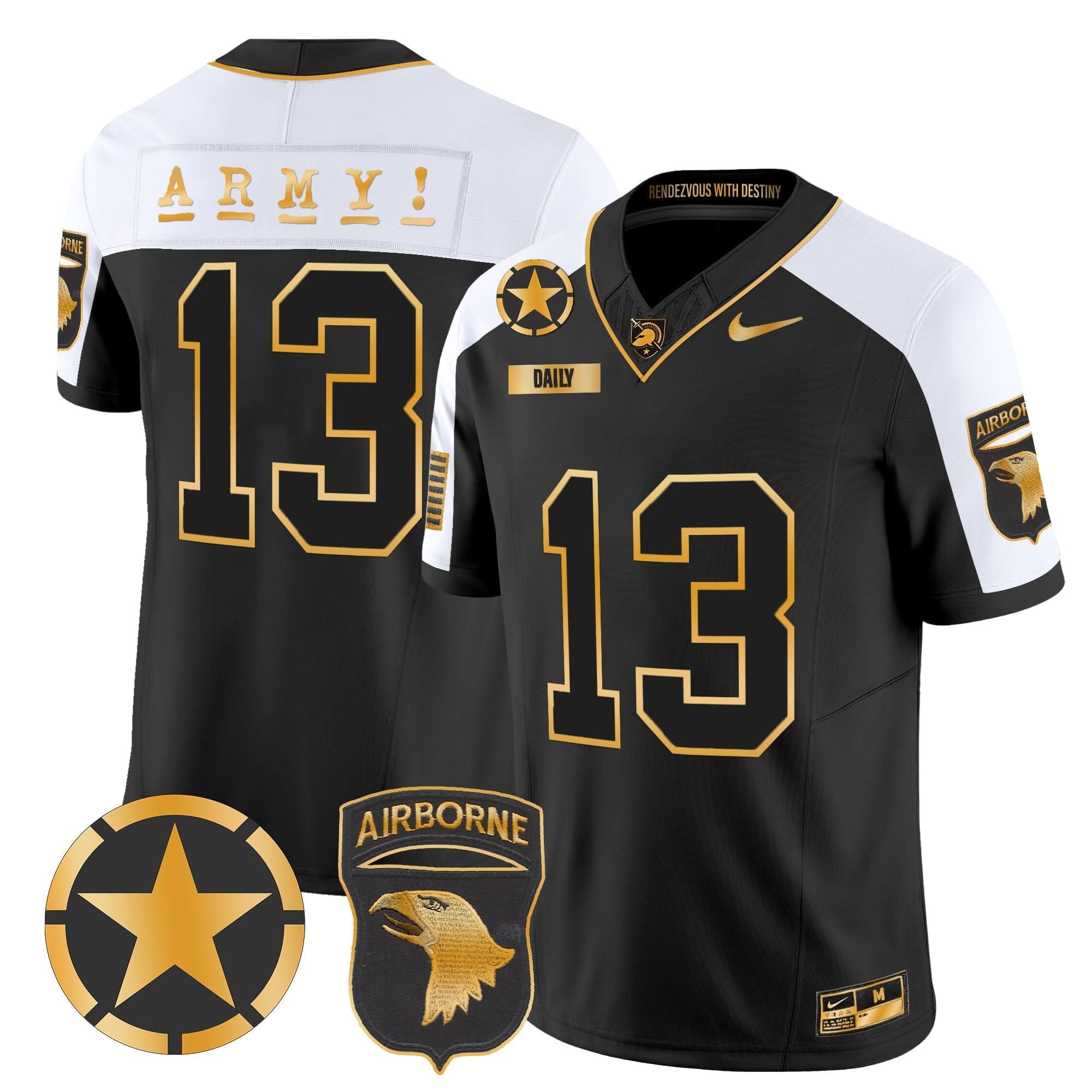 ABK 101st Airborne Division Patch 2024 Gold Vapor Limited Jersey