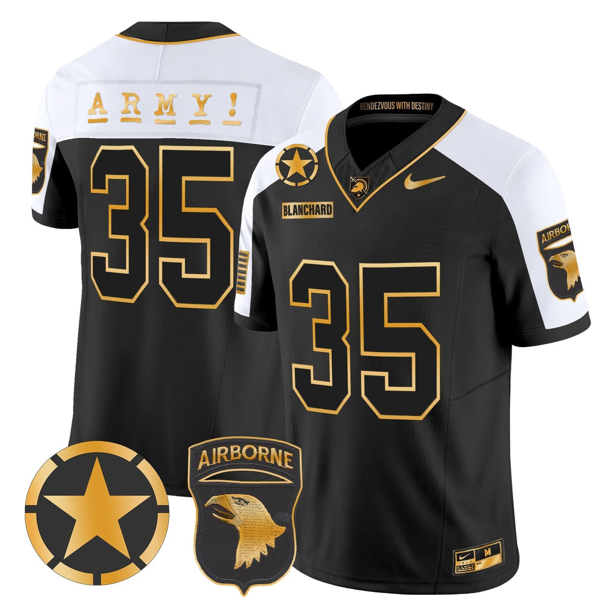 ABK 101st Airborne Division Patch 2024 Gold Vapor Limited Jersey