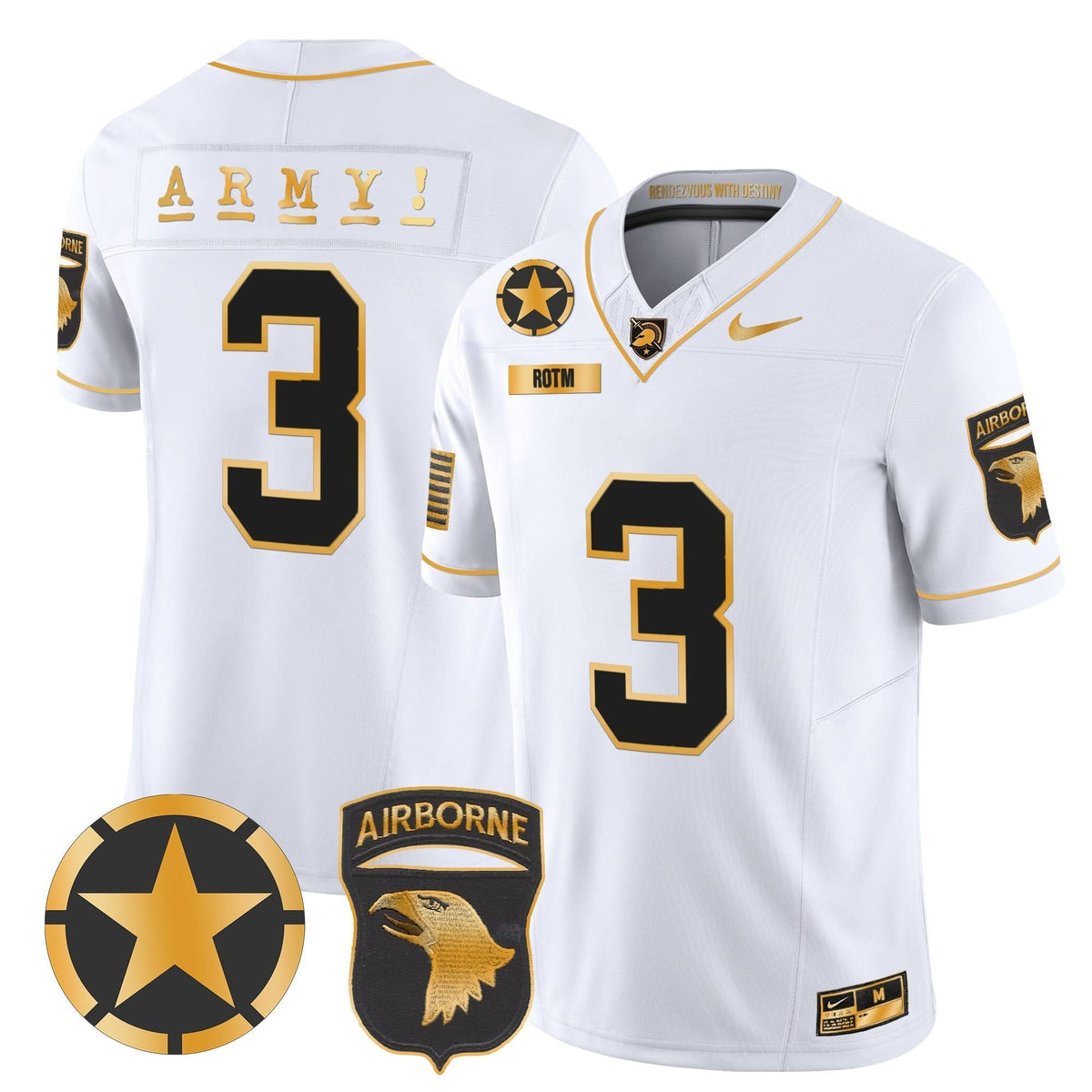 ABK 101st Airborne Division Patch 2024 Gold Vapor Limited Jersey