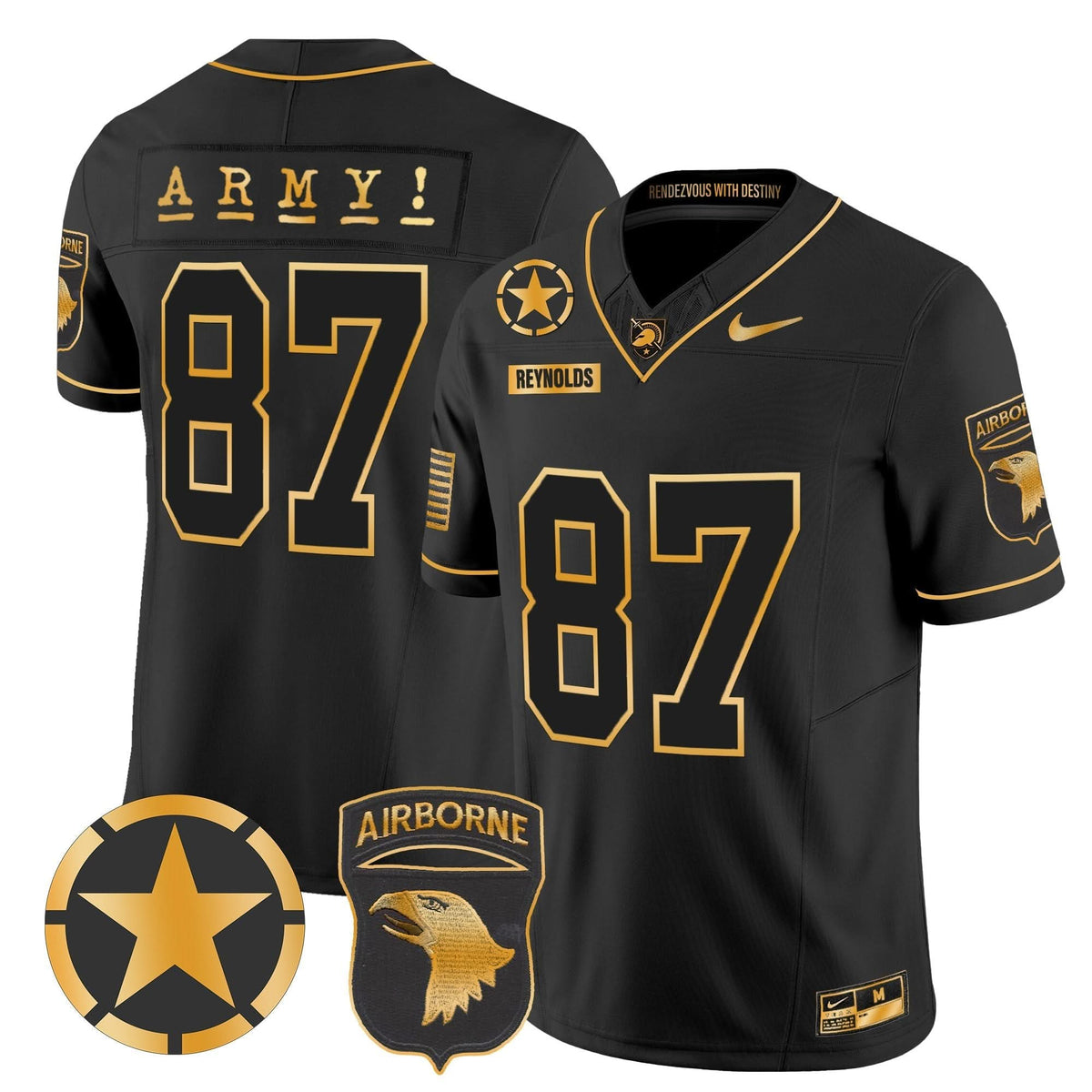 ABK 101st Airborne Division Patch 2024 Gold Vapor Limited Jersey