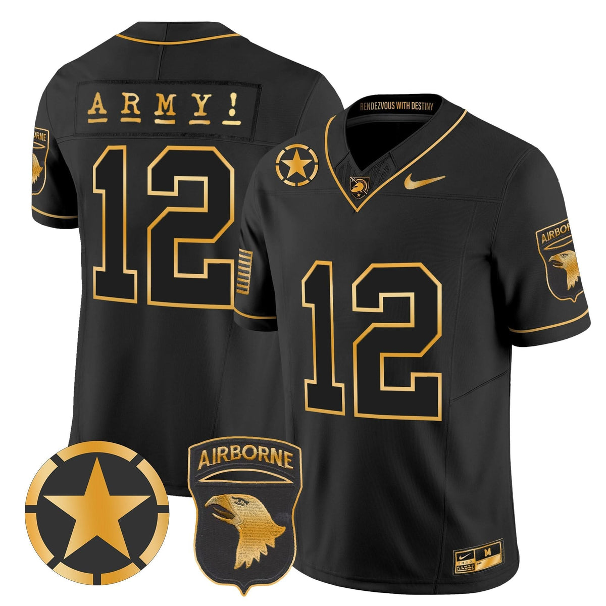 ABK 101st Airborne Division Patch 2024 Gold Vapor Limited Jersey