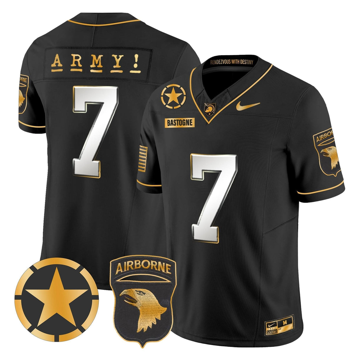 ABK 101st Airborne Division Patch 2024 Gold Vapor Limited Jersey