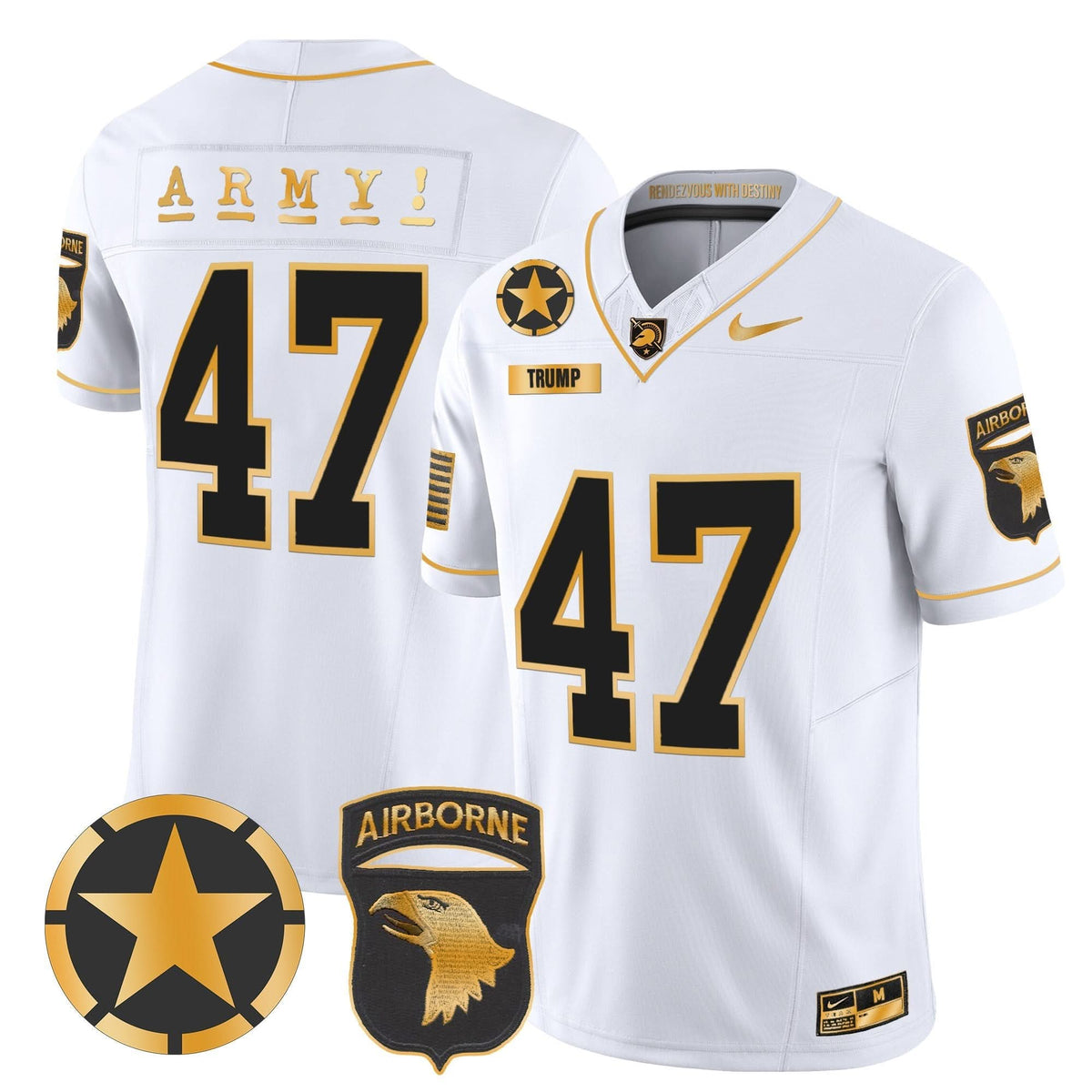 ABK 101st Airborne Division Patch 2024 Gold Vapor Limited Jersey