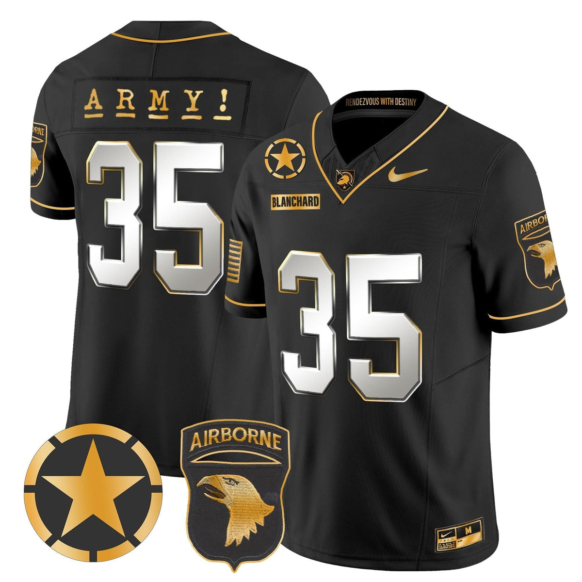 ABK 101st Airborne Division Patch 2024 Gold Vapor Limited Jersey
