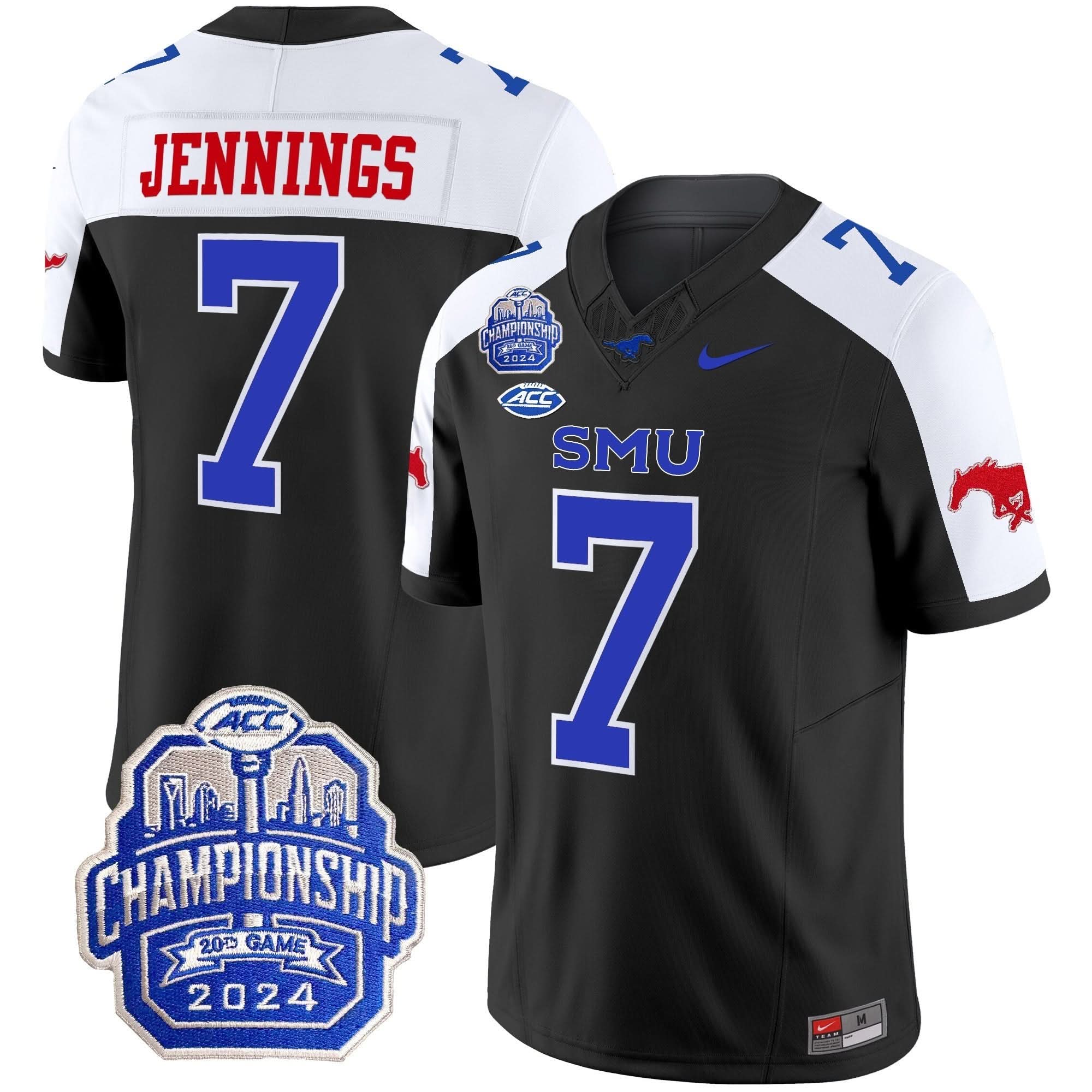 SMU 2024 ACC Championship Patch Vapor Limited Jersey