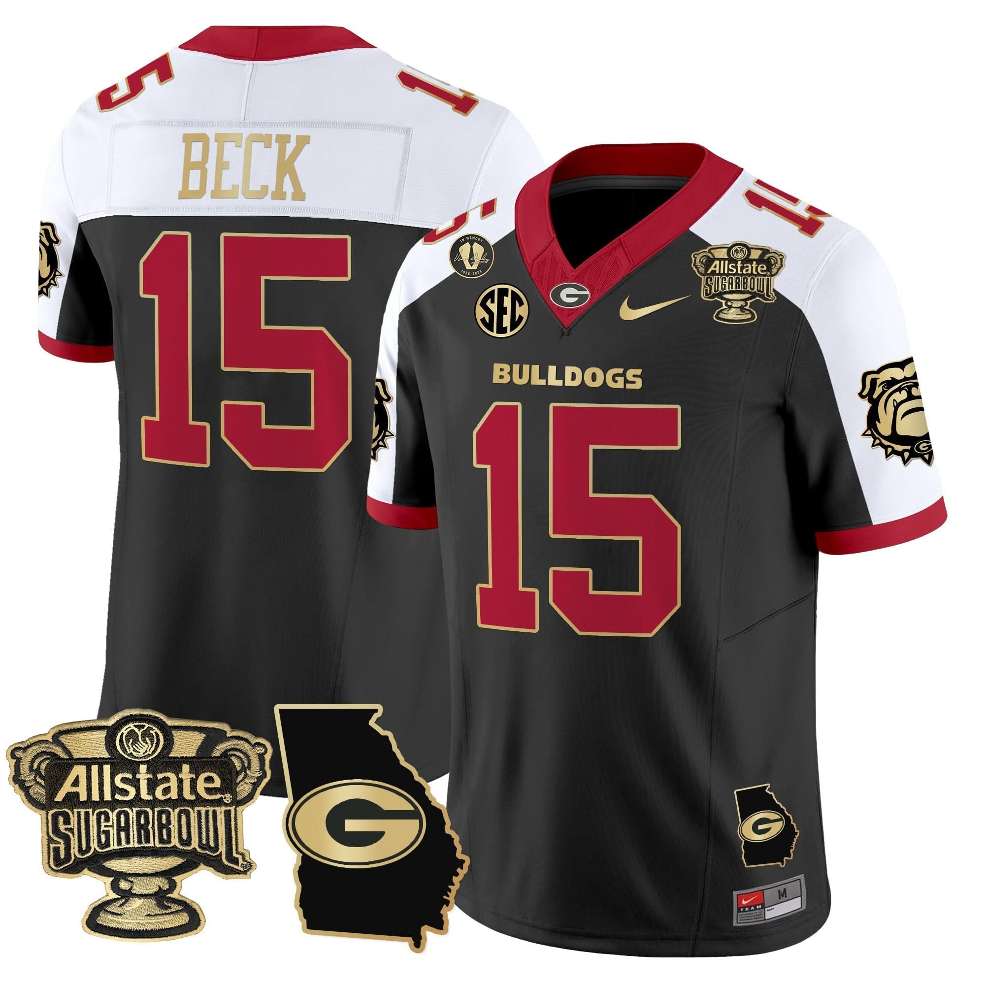 GB 2025 Sugar Bowl & Georgia Map Patch Vapor Limited Jersey