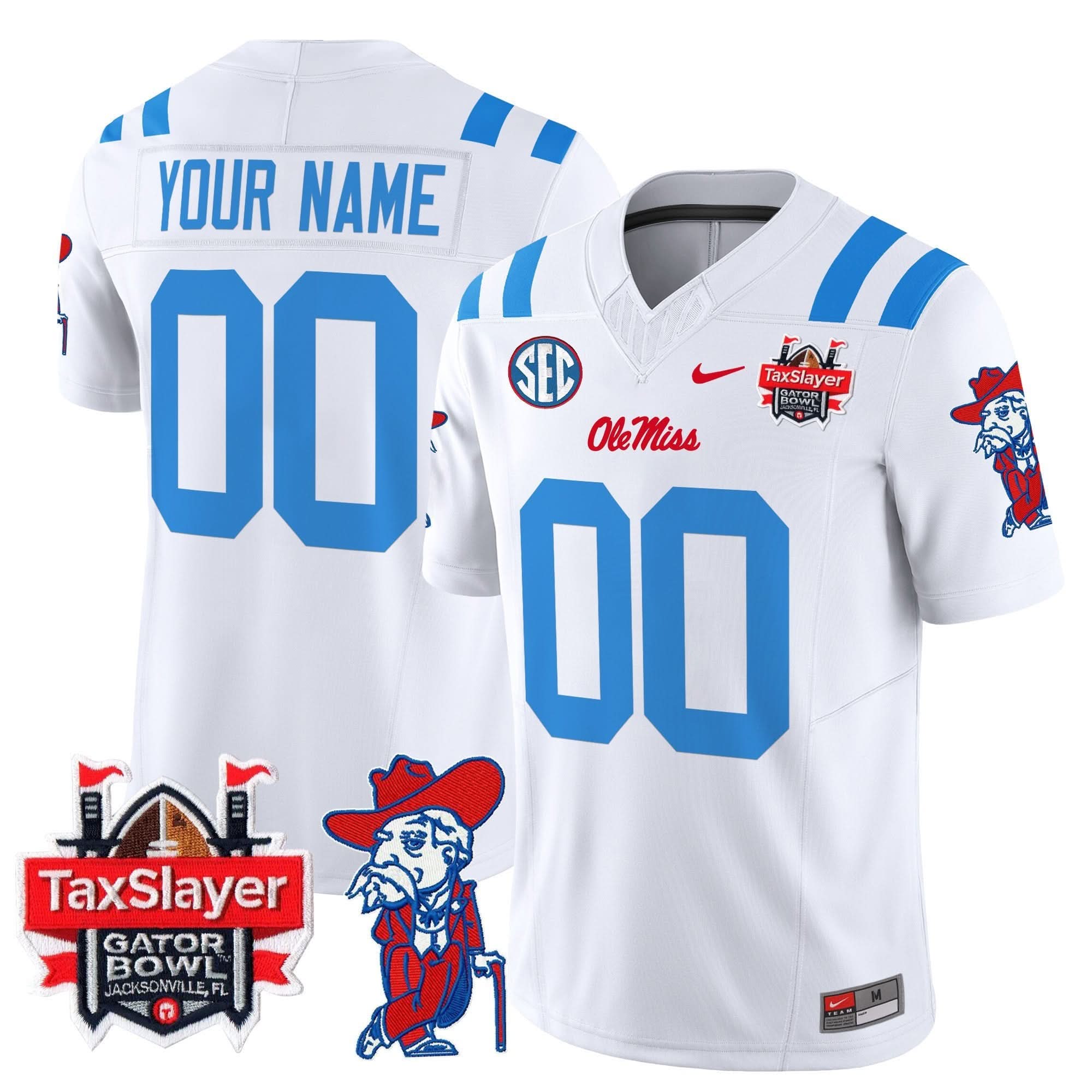 OMB 2024 Gator Bowl Patch Vapor Limited Custom Jersey
