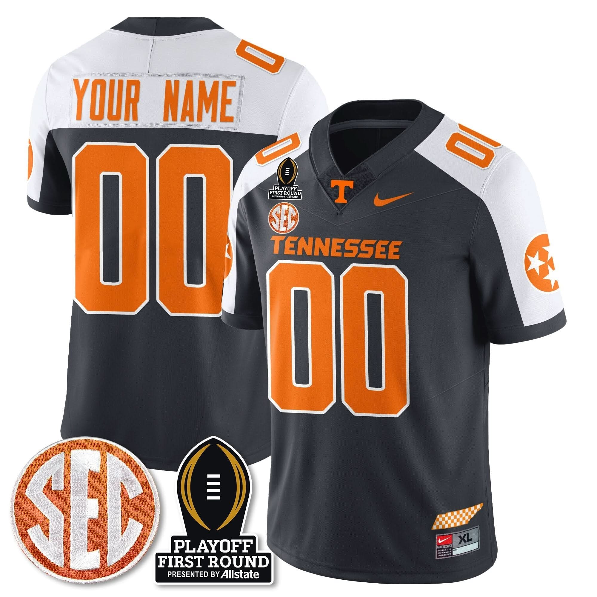 Custom TV Football Jersey - Playoff First Round Patch