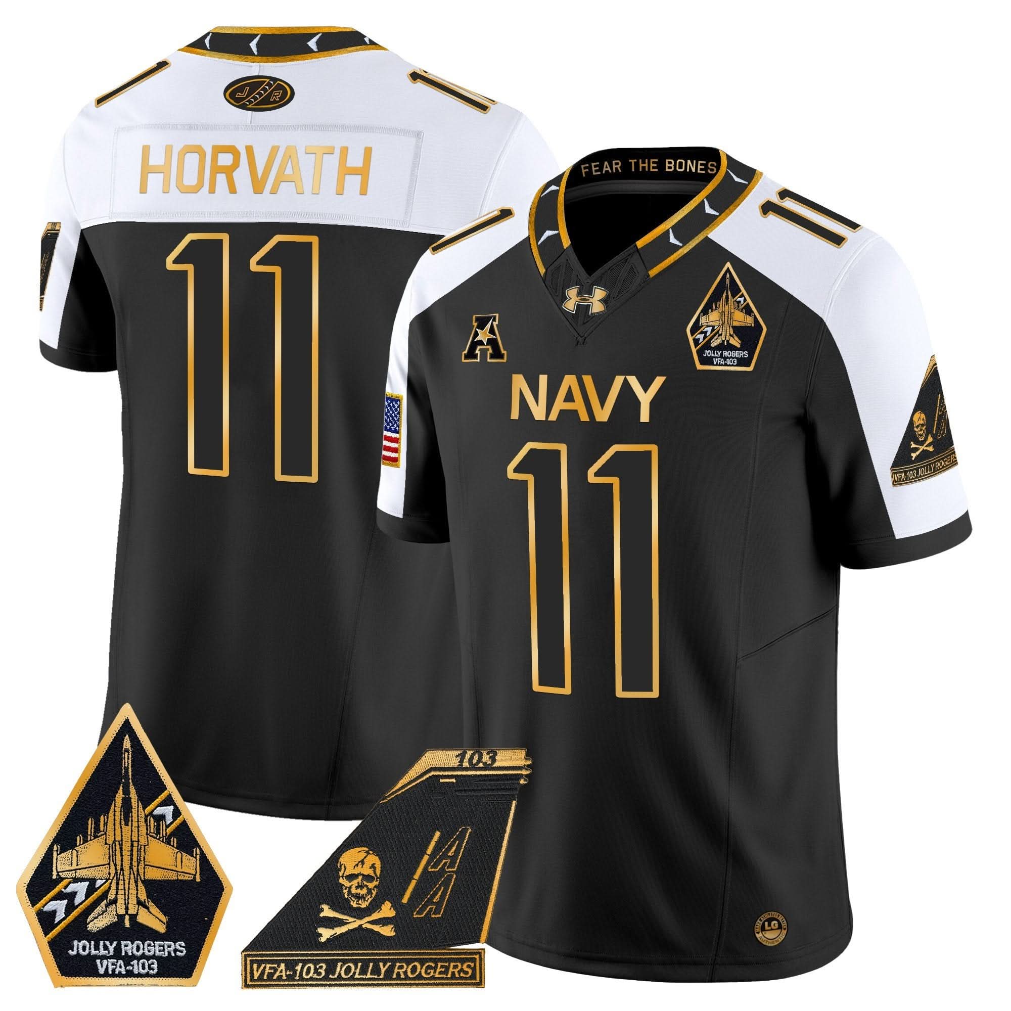 NM 2024 Jolly Rogers Patch Gold Vapor Limited Jersey
