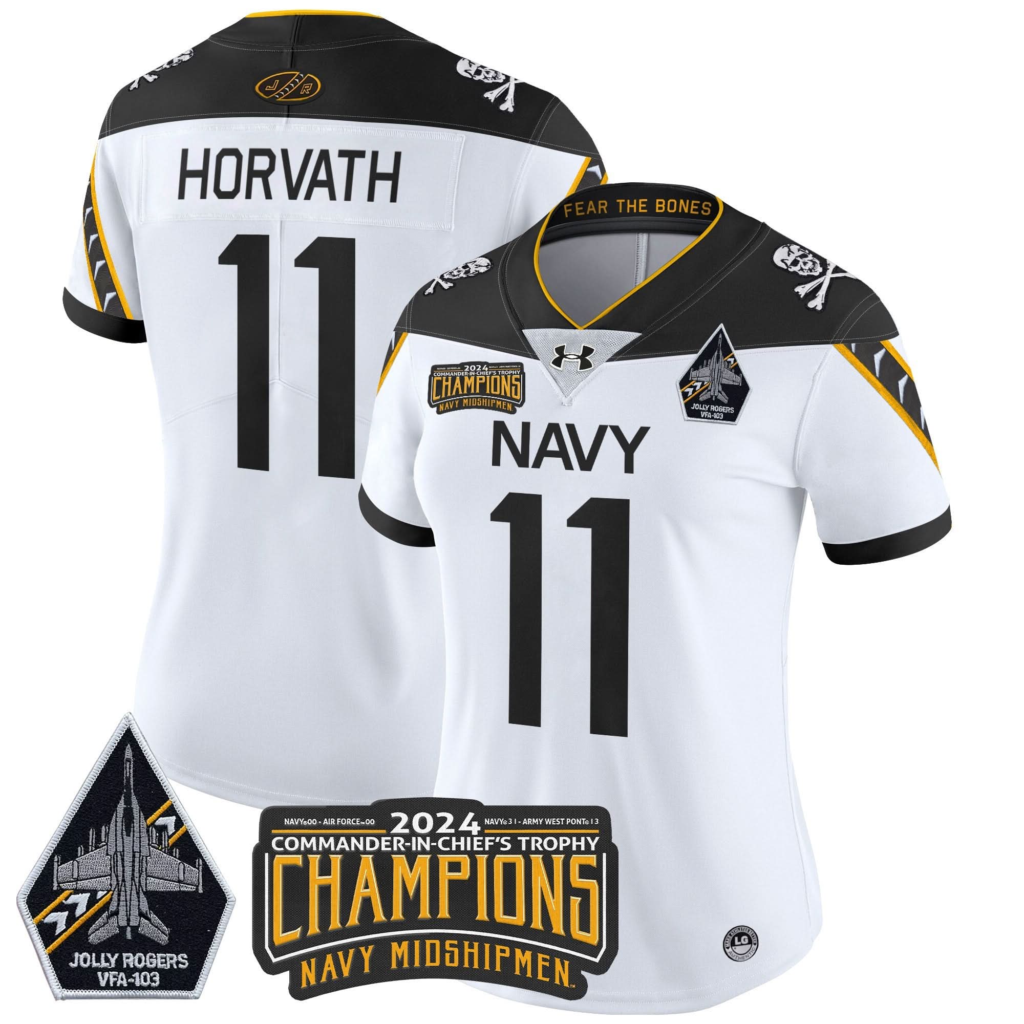 Women's NM 2024 Commander-In-Chief's Trophy Champions Patch Vapor Limited Jersey - Stitched