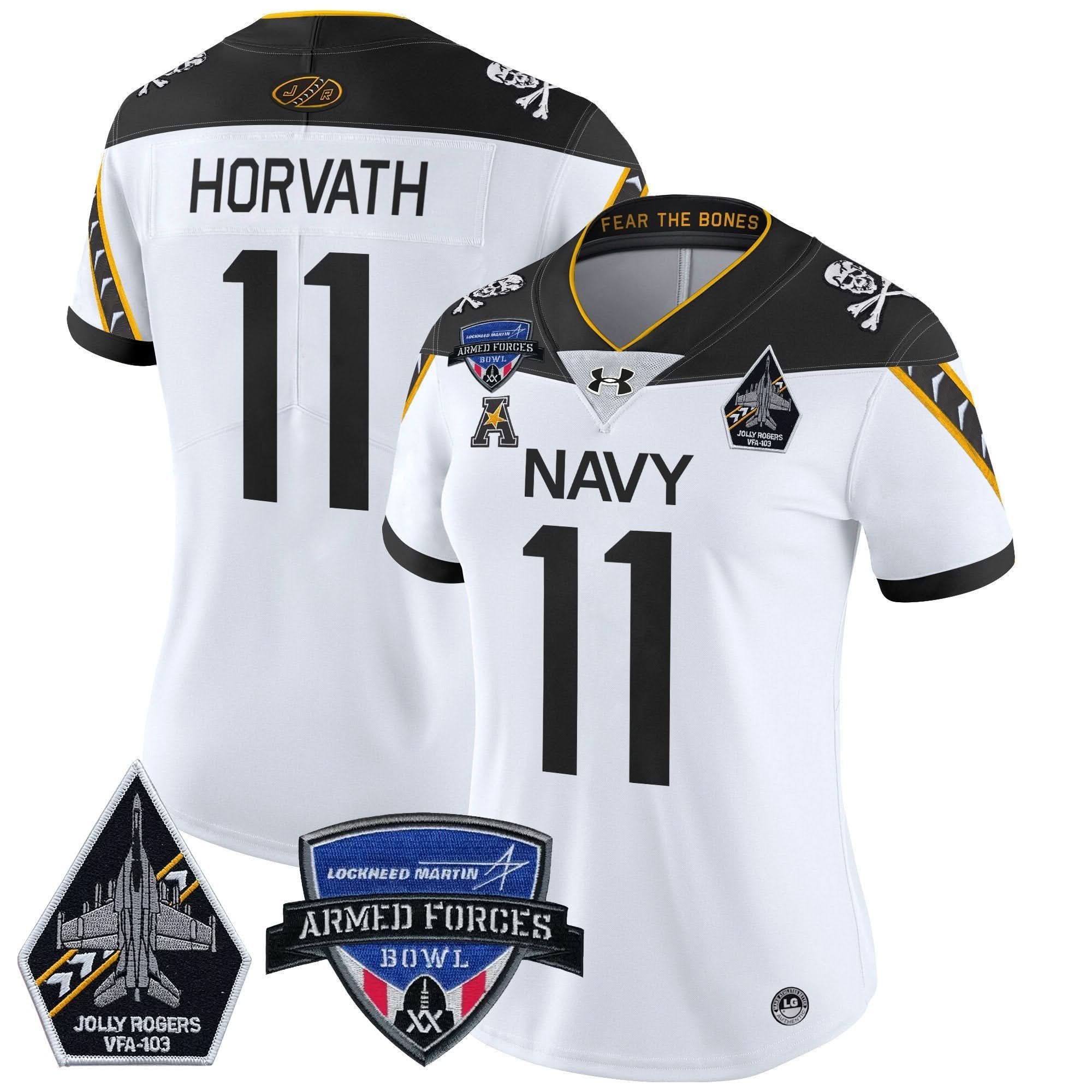 Women's NM 2025 Armed Forces Bowl Patch Vapor Limited Jersey - Stitched