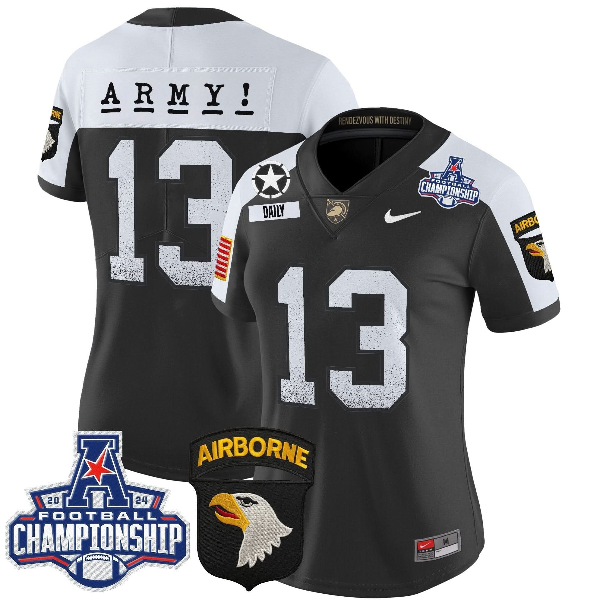 Women's ABK 2024 AAC Championship Patch Vapor Limited Jersey - Stitched