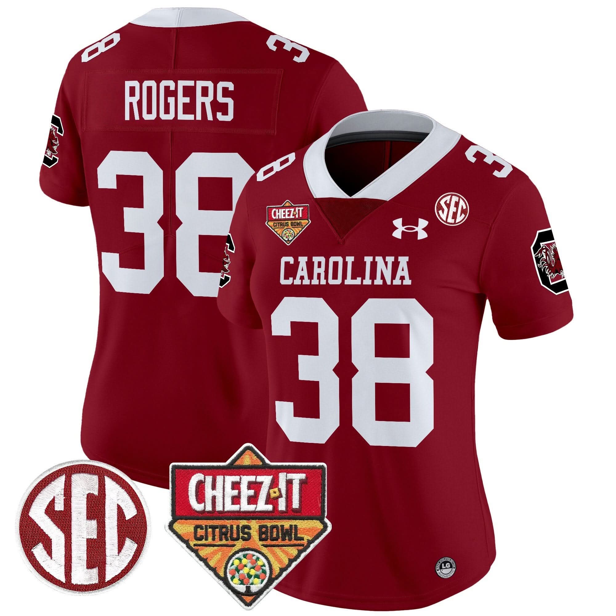 Women's SCG 1980 Throwback Cheez-It Citrus Bowl Patch Vapor Limited Jersey - Stitched