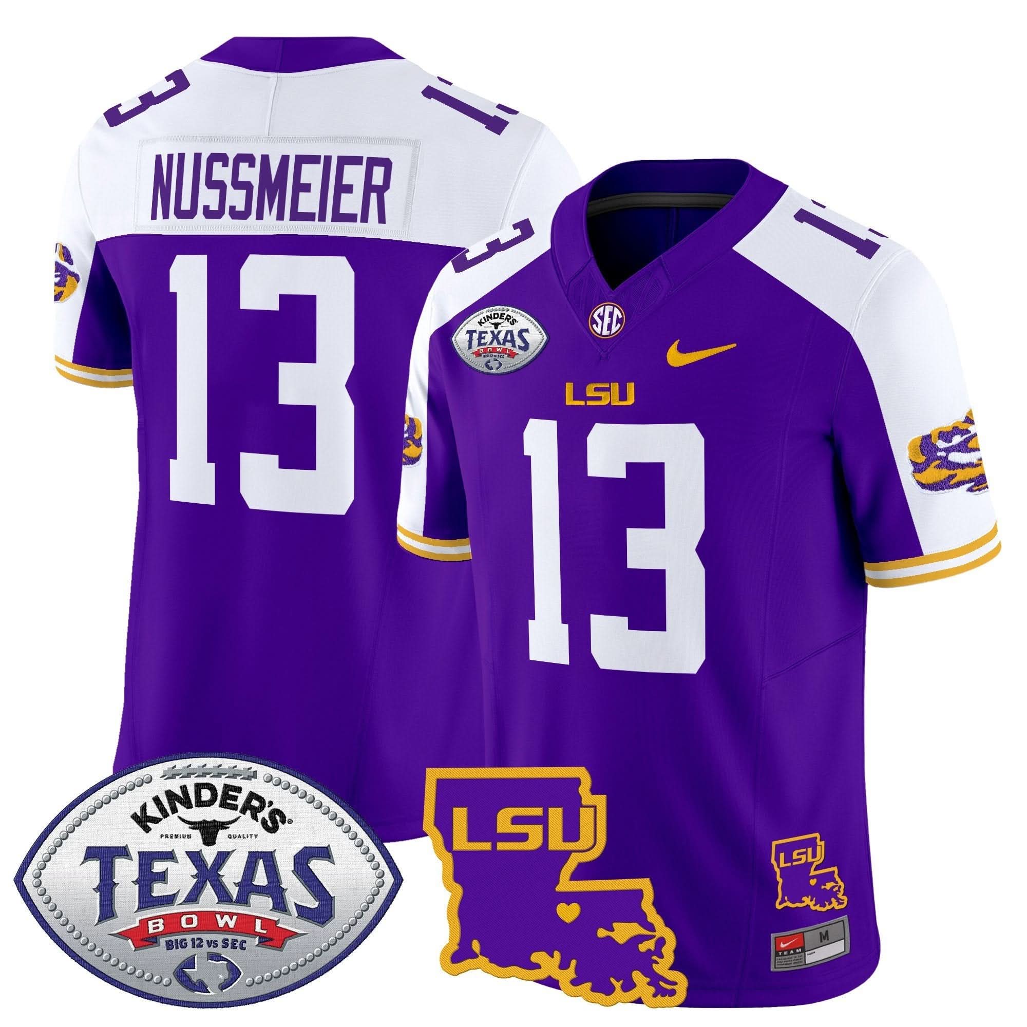 LSU 2024 Texas Bowl Patch Vapor Limited Jersey