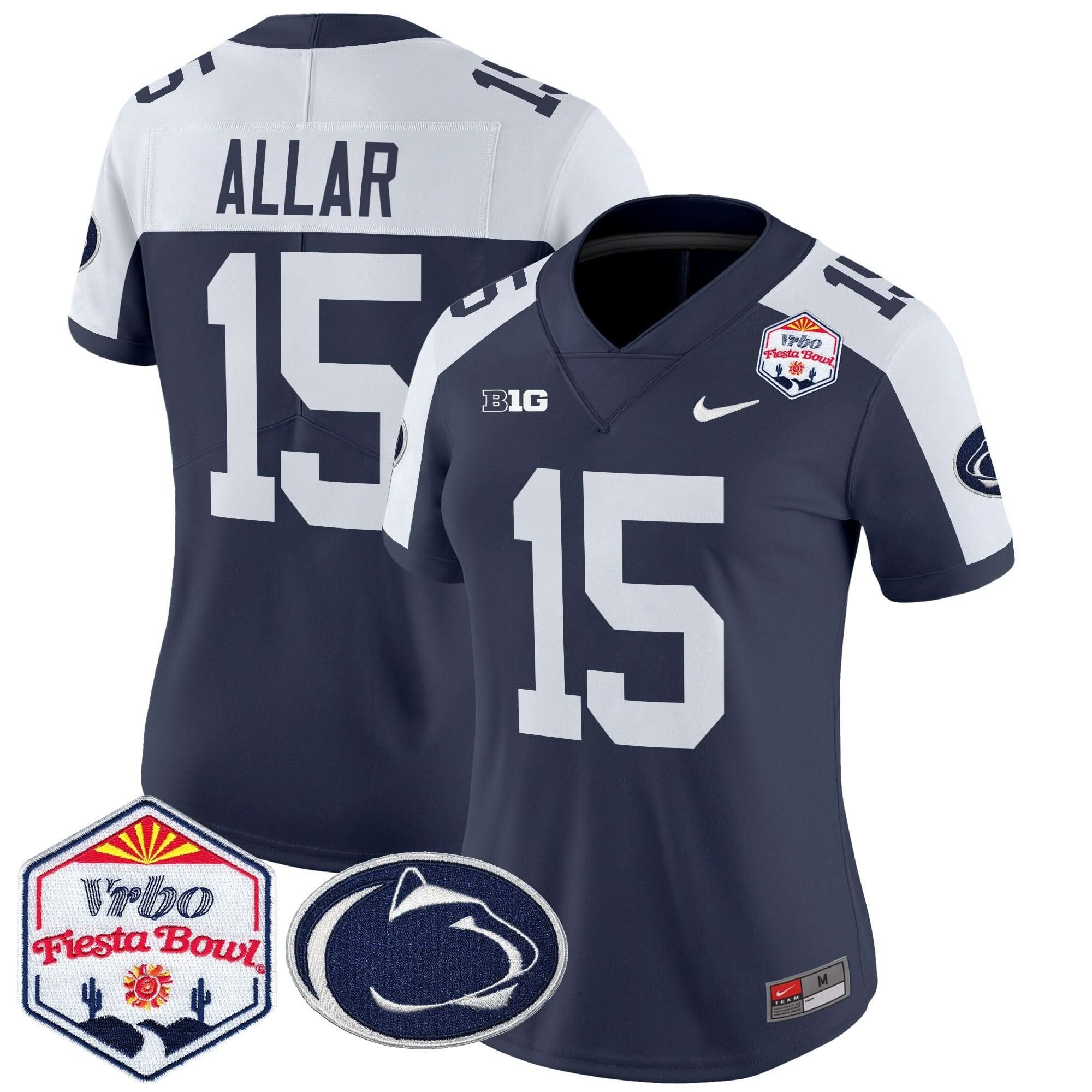Women's PSU 2024 The Fiesta Bowl Patch Vapor Limited Jersey - Stitched