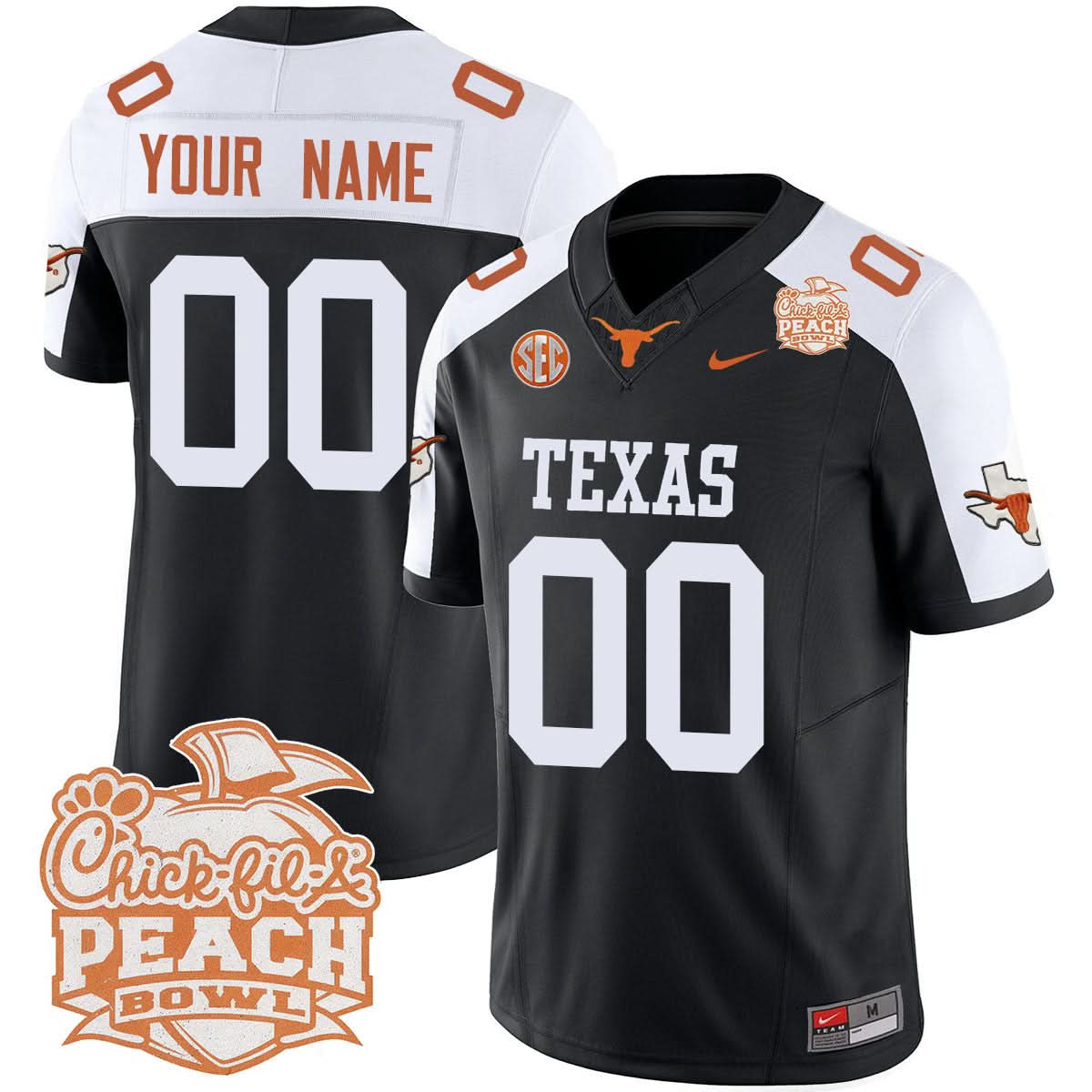 Custom TL 2024 Peach Bowl Jersey