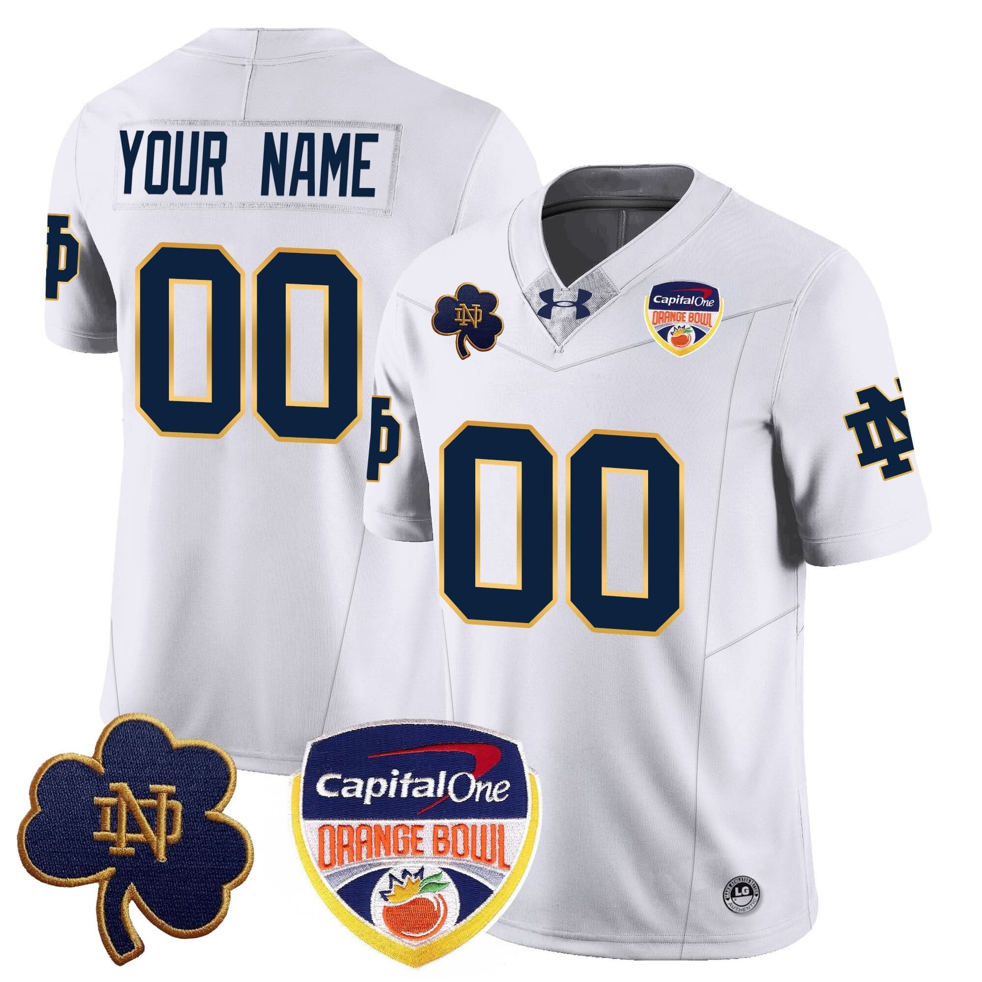Custom NDFI 2024 Orange Bowl Jersey