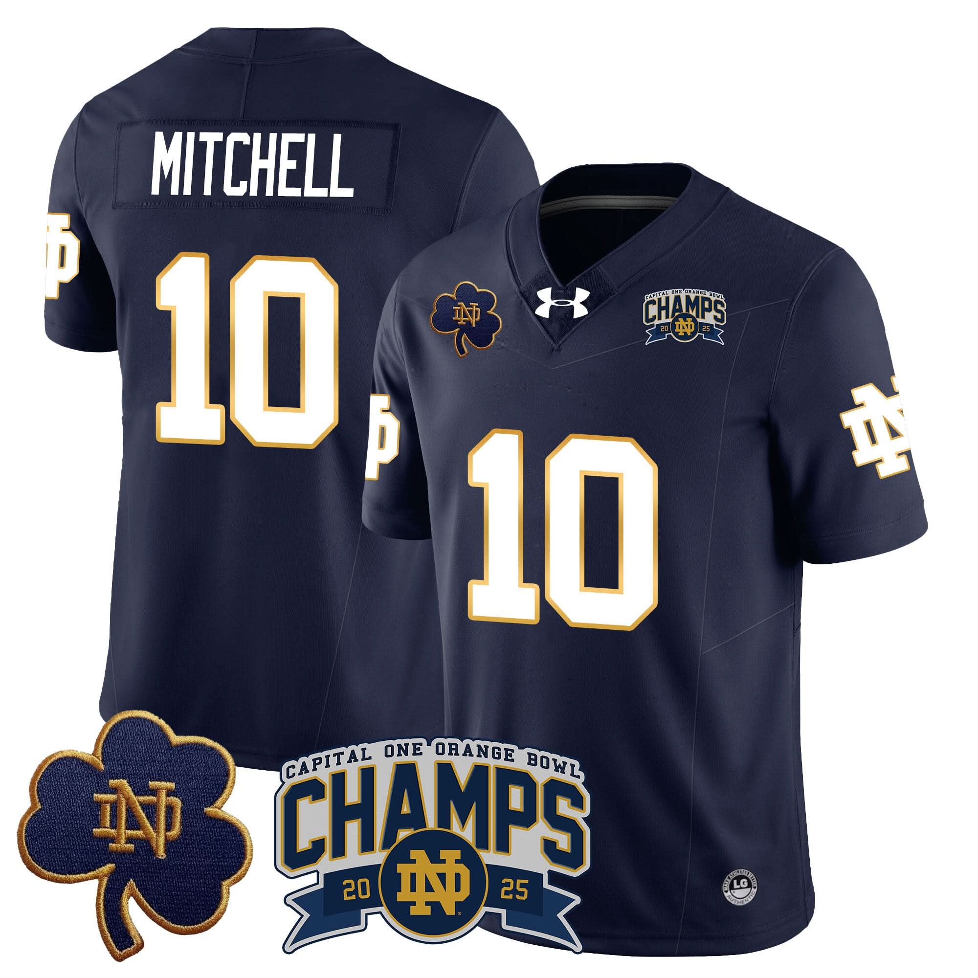 NDFI 2025 Orange Bowl Champions Jersey N6
