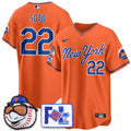 NYM Blue Road 2025 Spring Training Jersey - Stitched