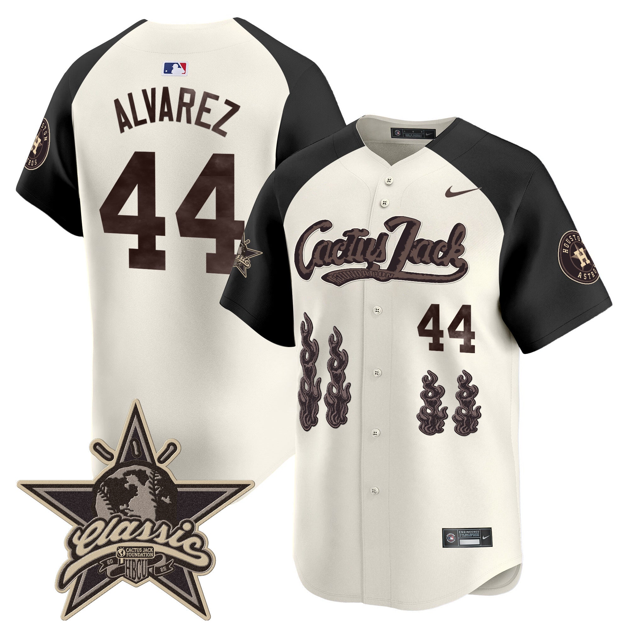 HOU Cactus Jack 2025 Vapor Premier Limited Jersey - Stitched