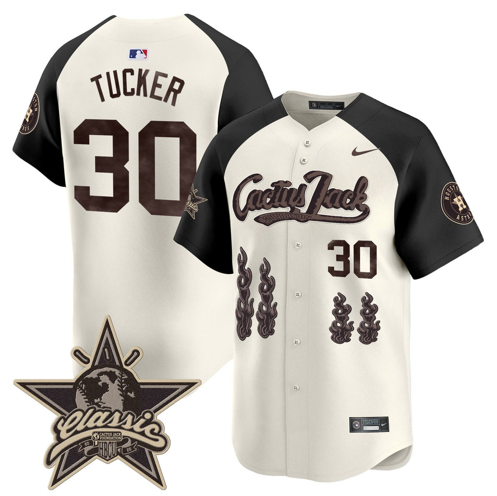 HOU Cactus Jack 2025 Vapor Premier Limited Jersey - Stitched