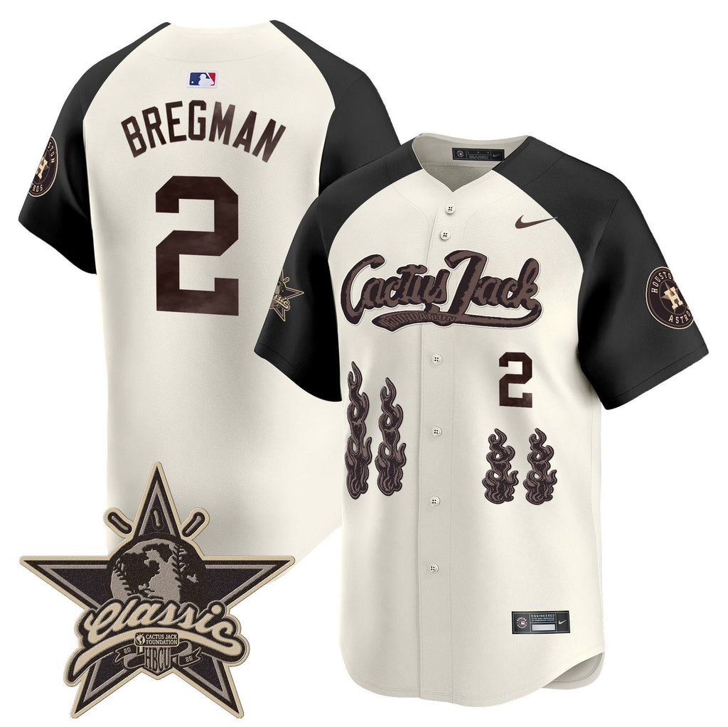 HOU Cactus Jack 2025 Vapor Premier Limited Jersey - Stitched