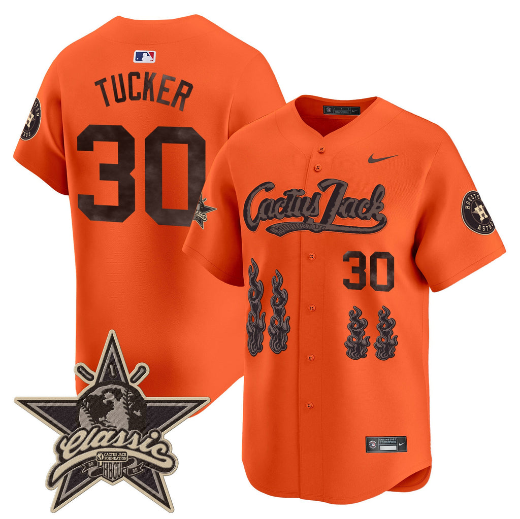 HOU Cactus Jack 2025 Vapor Premier Limited Jersey - Stitched