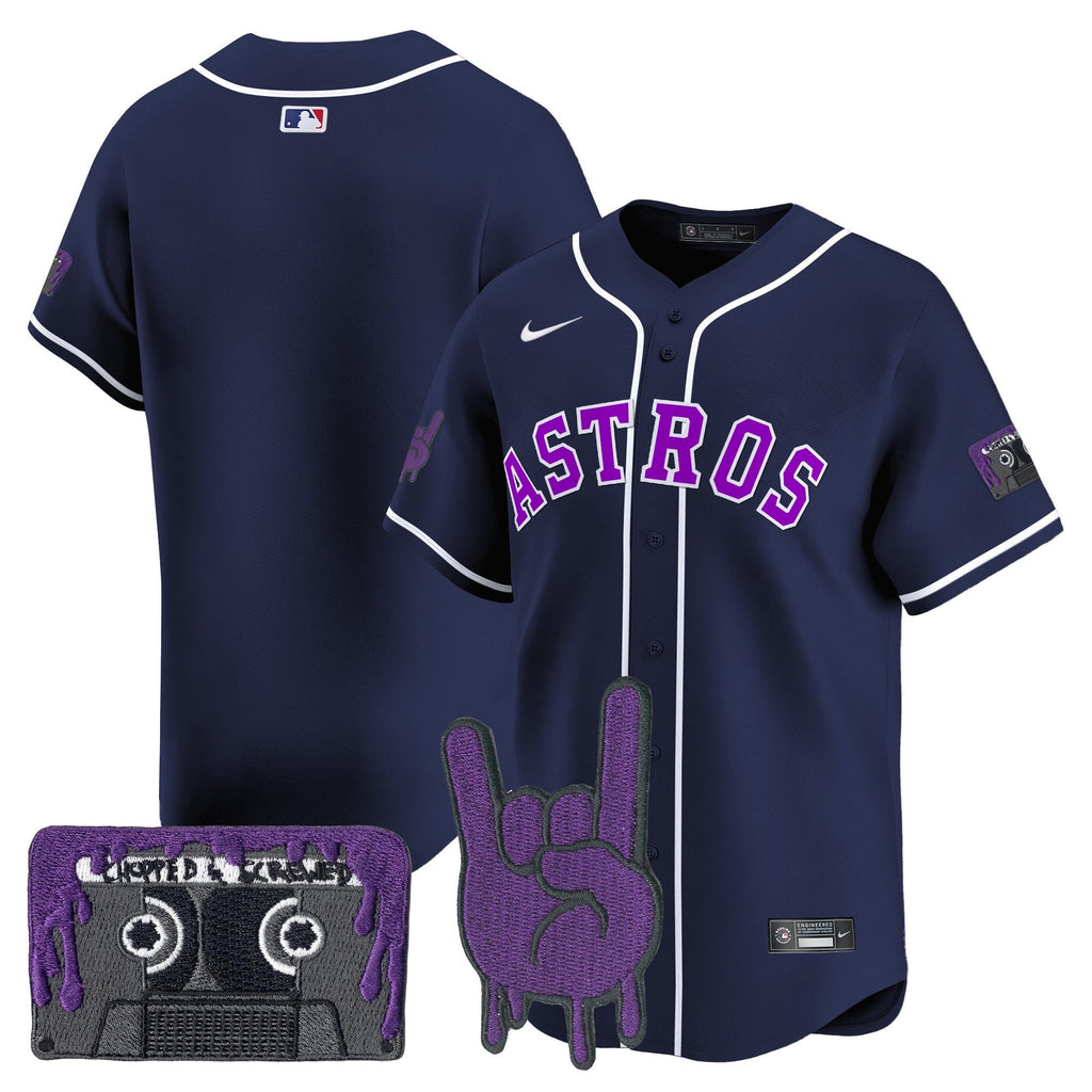 HOU DJ Screw Patch Vapor Premier Limited Jersey - Stitched