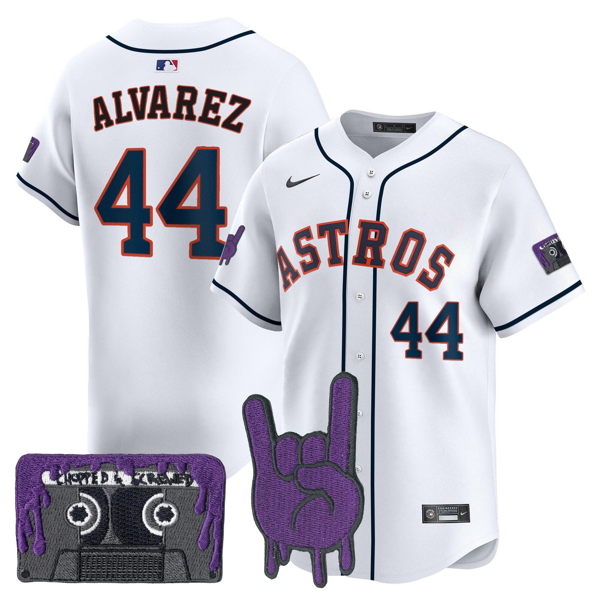 HOU DJ Screw Patch Vapor Premier Limited Jersey - Stitched