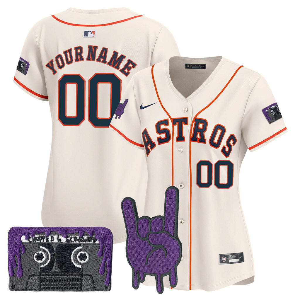 HOU DJ Screw Patch Vapor Premier Limited Custom Jersey - Stitched