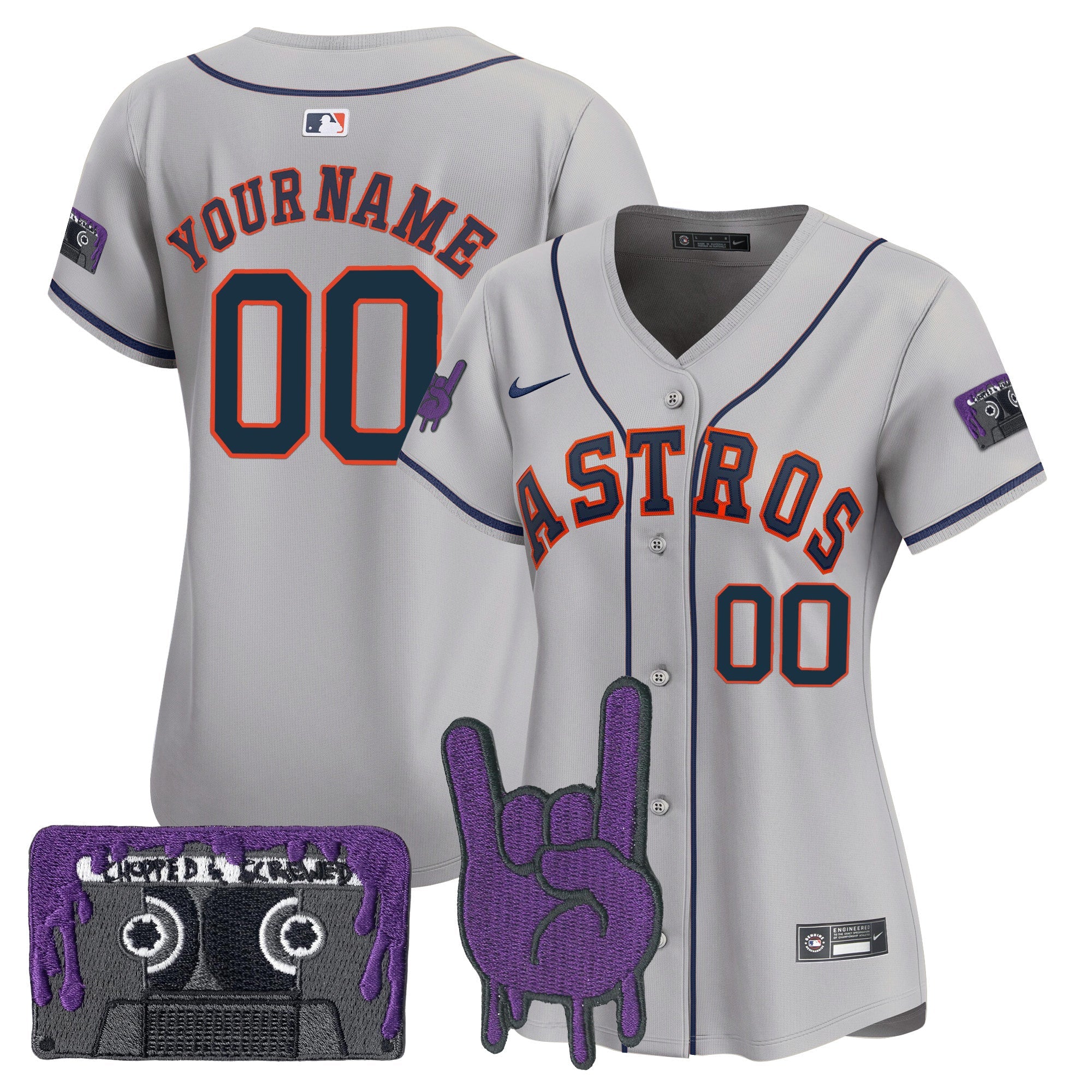 HOU DJ Screw Patch Vapor Premier Limited Custom Jersey - Stitched