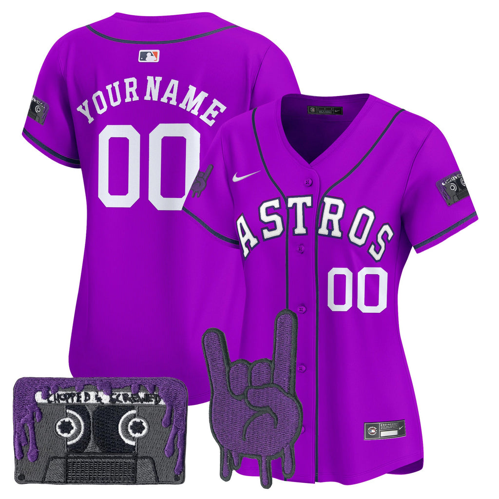 HOU DJ Screw Patch Vapor Premier Limited Custom Jersey - Stitched