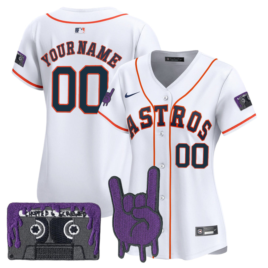 HOU DJ Screw Patch Vapor Premier Limited Custom Jersey - Stitched