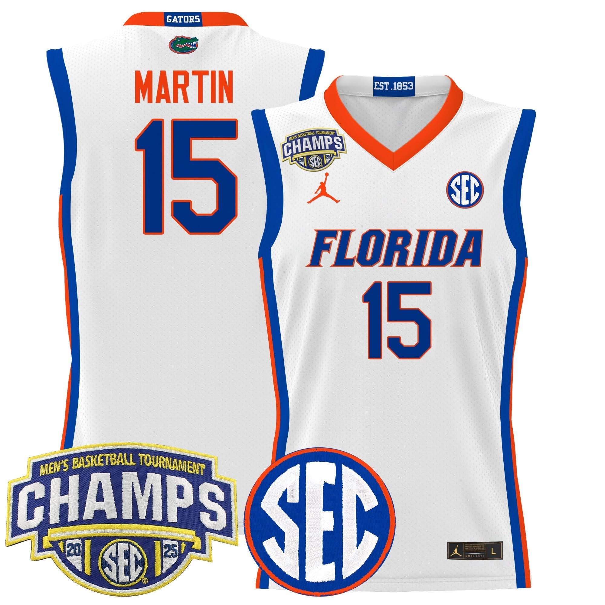 FG 2025 SEC Conference Tournament Champions Basketball Jersey - Stitched