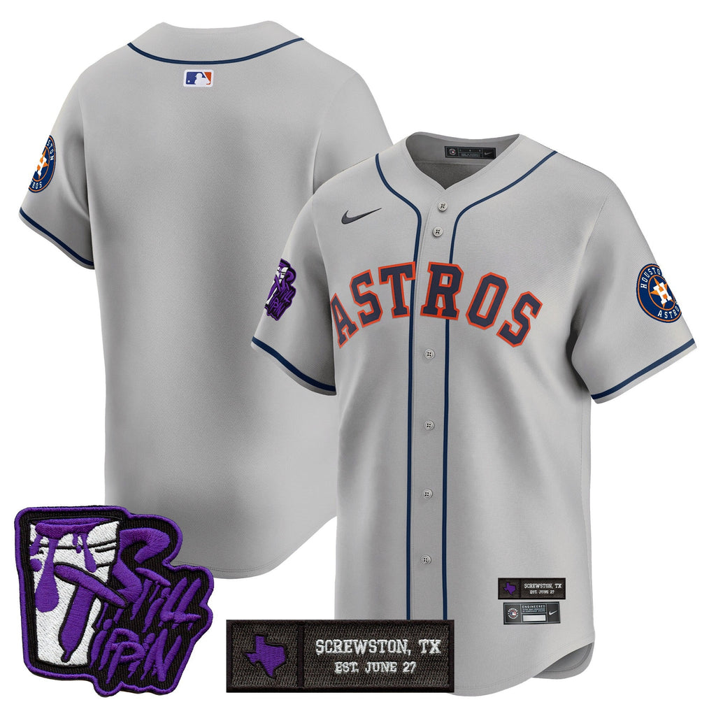 HOU DJ Screw Still Tippin Purple Patch Vapor Premier Limited Jersey - Stitched