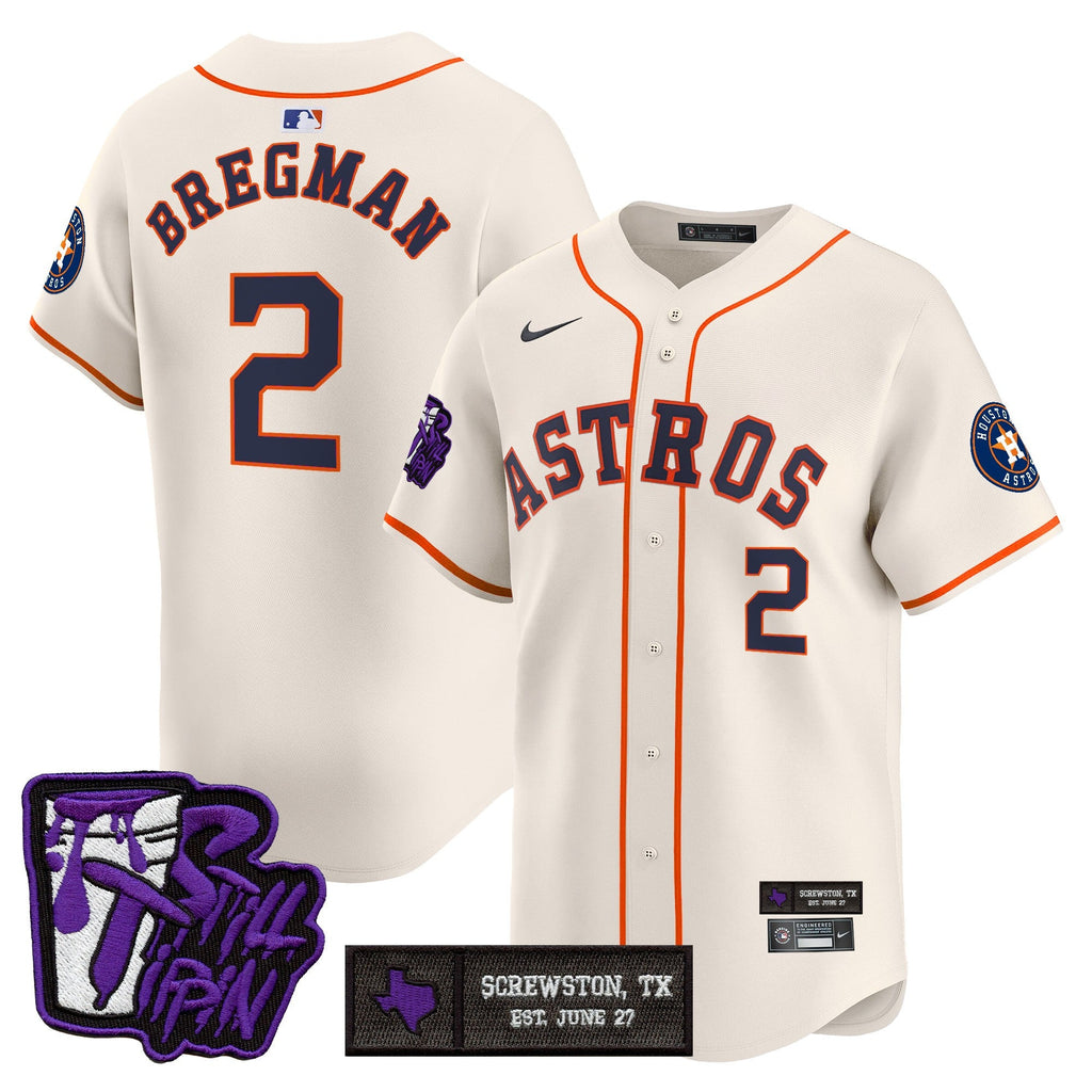 HOU DJ Screw Still Tippin Purple Patch Vapor Premier Limited Jersey - Stitched
