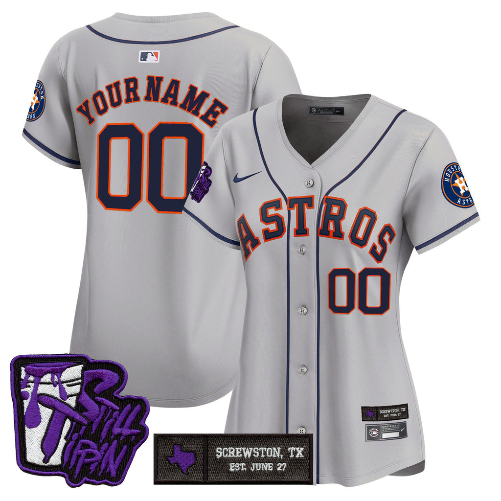 HOU DJ Screw Still Tippin Purple Patch Vapor Premier Limited Custom Jersey - Stitched