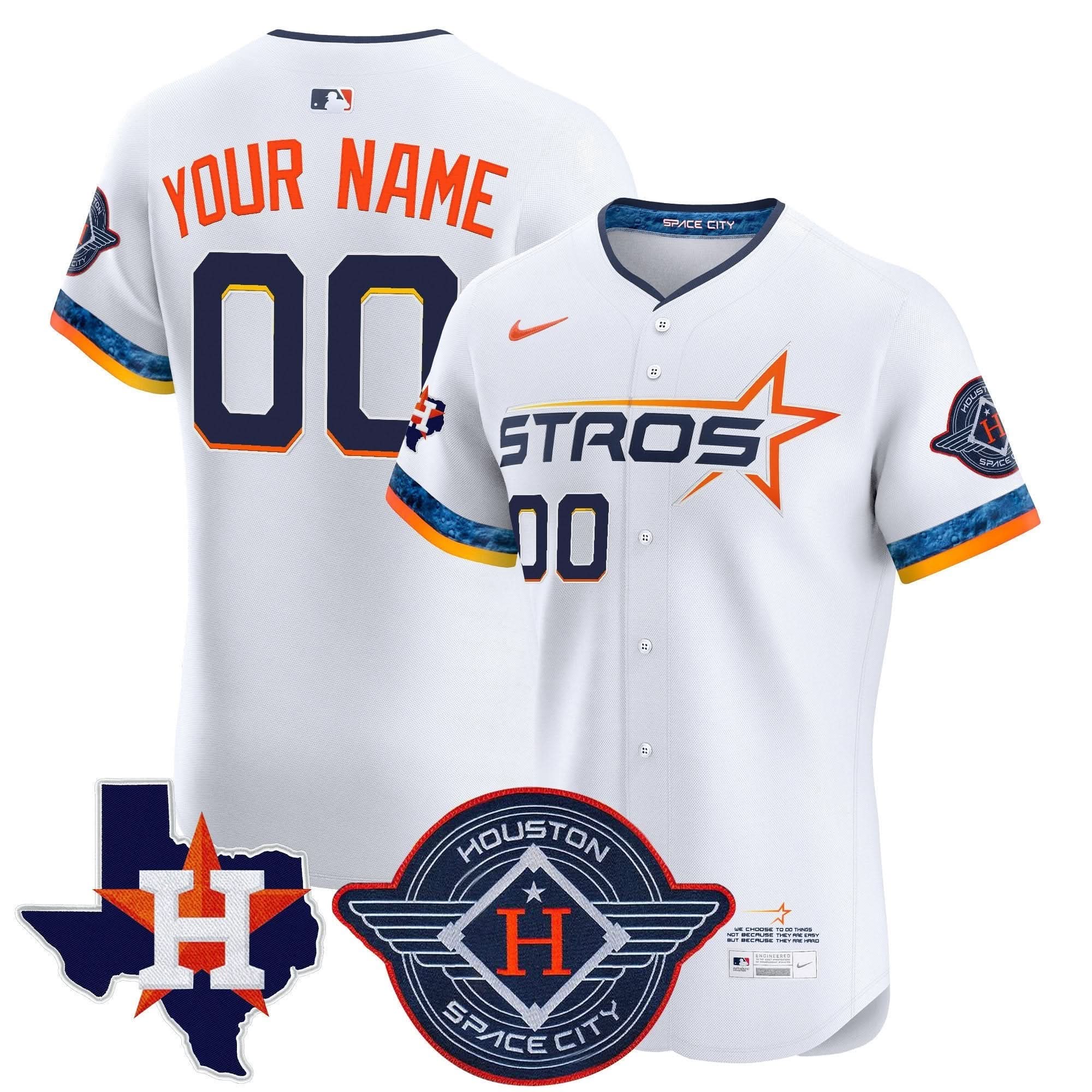HA 2025 City Connect Texas Patch Vapor Premier Elite Custom Jersey - Stitched