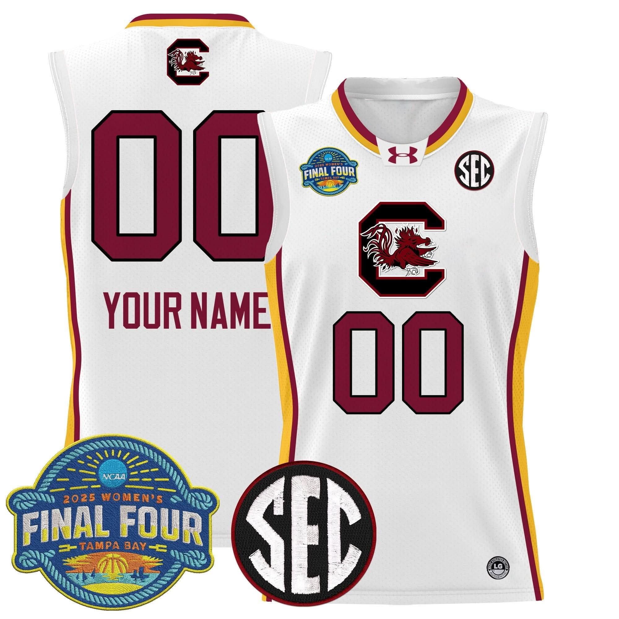 SCG 2025 Sec Women's Final Four Patch Lightweight Basketball Custom Jersey - Stitched