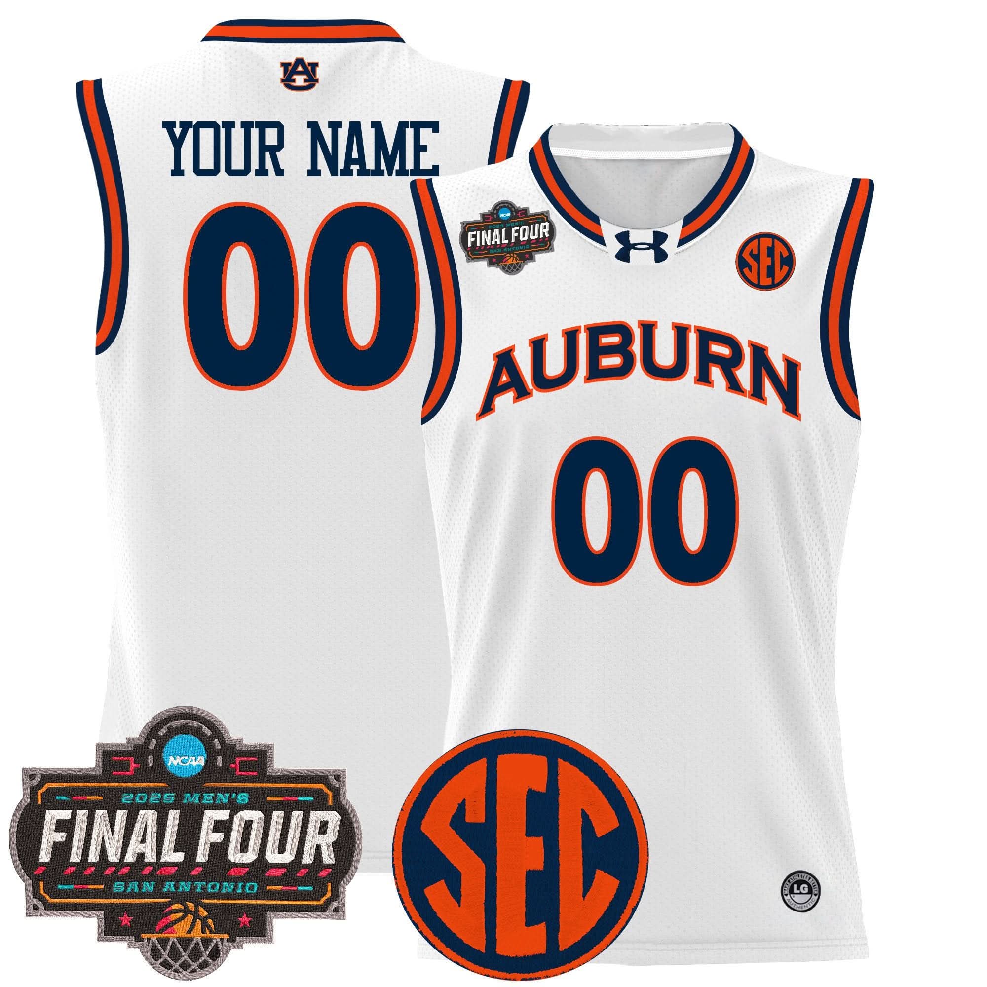 AT 2025 Final Four Patch Lightweight Basketball Custom Jersey - Stitched