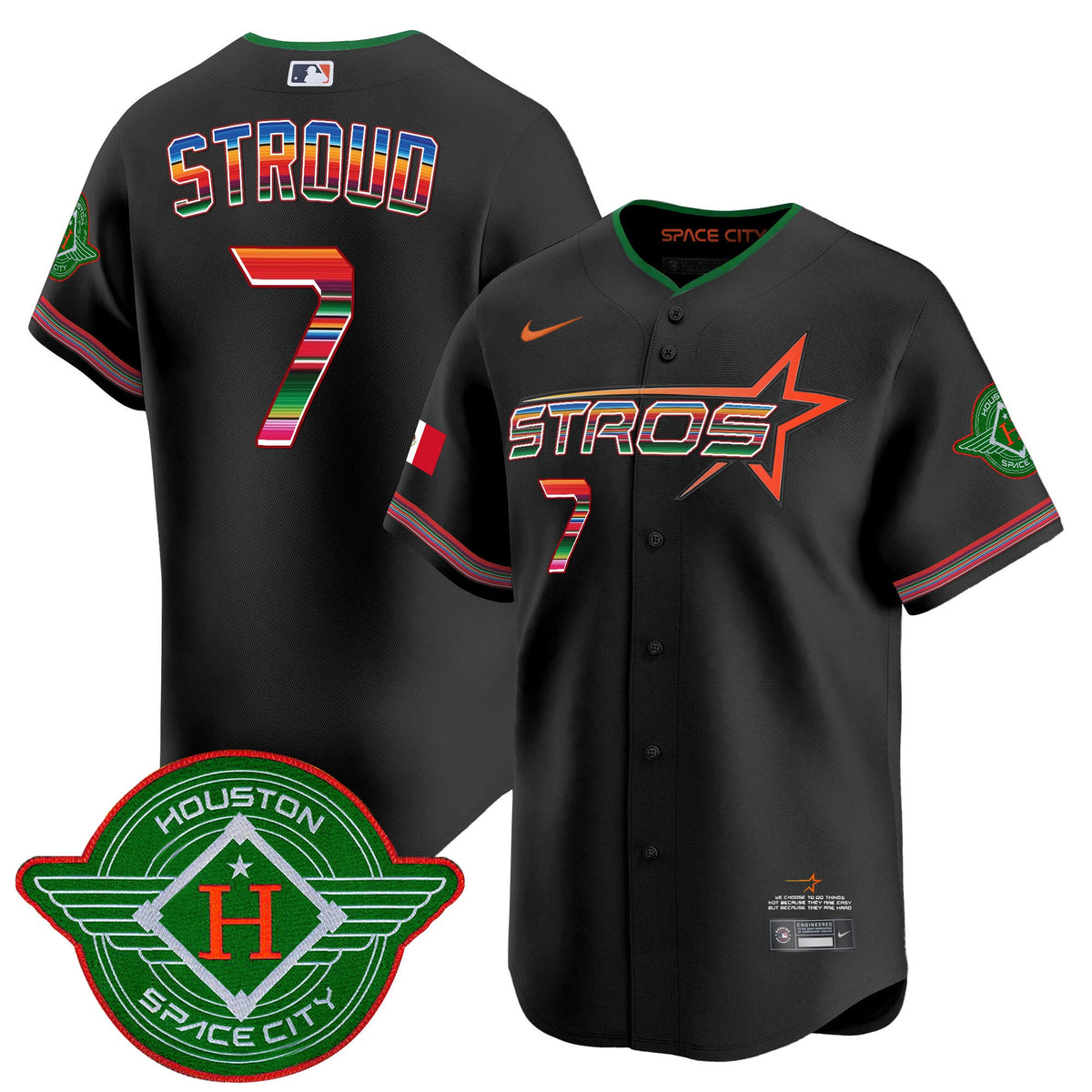 Astros 2025 City Connect Mexico Vapor Premier Limited Jersey - Stitched
