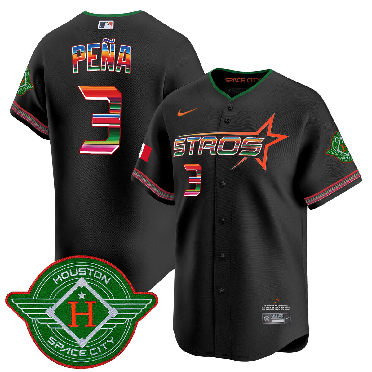 Astros 2025 City Connect Mexico Vapor Premier Limited Jersey - Stitched