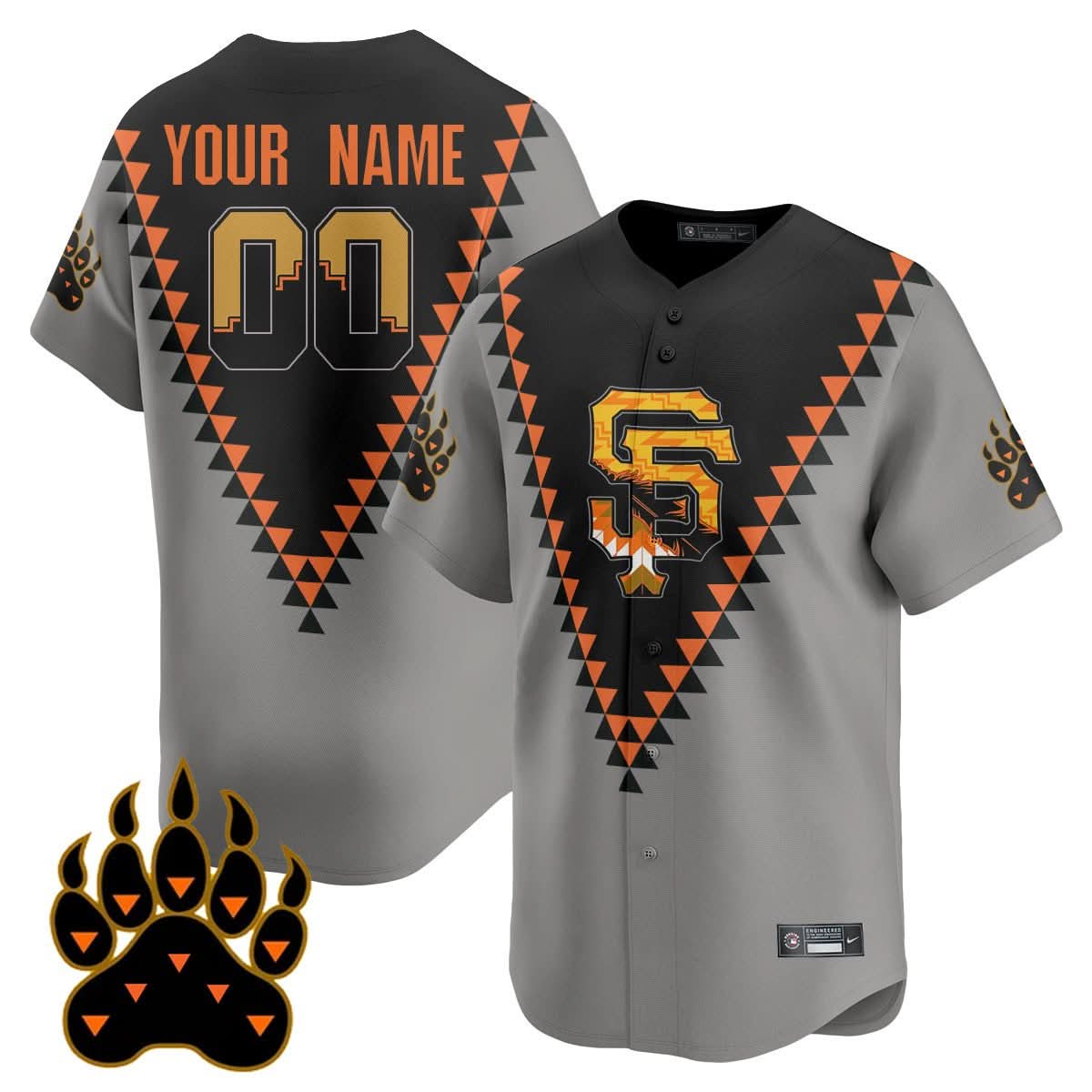 Custom SFG Native American Heritage Jersey - Stitched