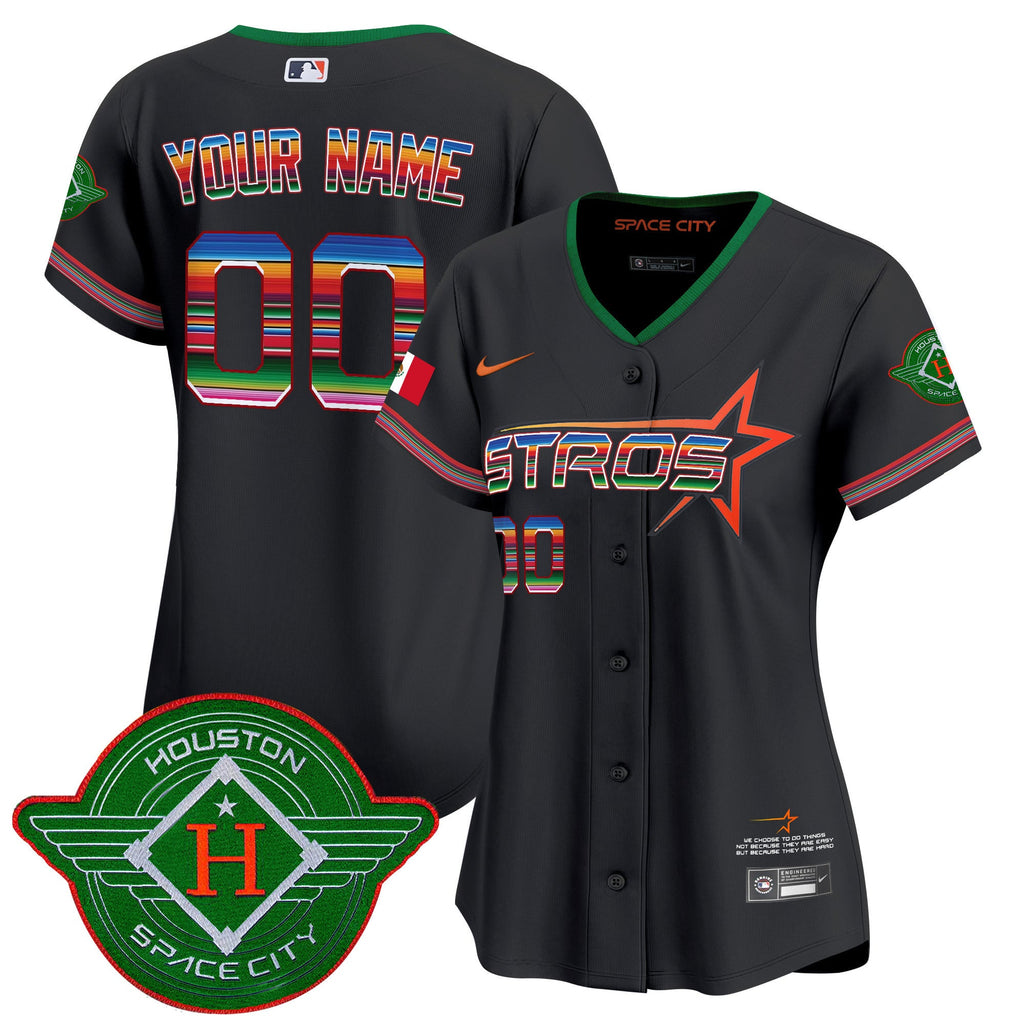 Astros 2025 City Connect Mexico Vapor Premier Limited Custom Jersey - Stitched