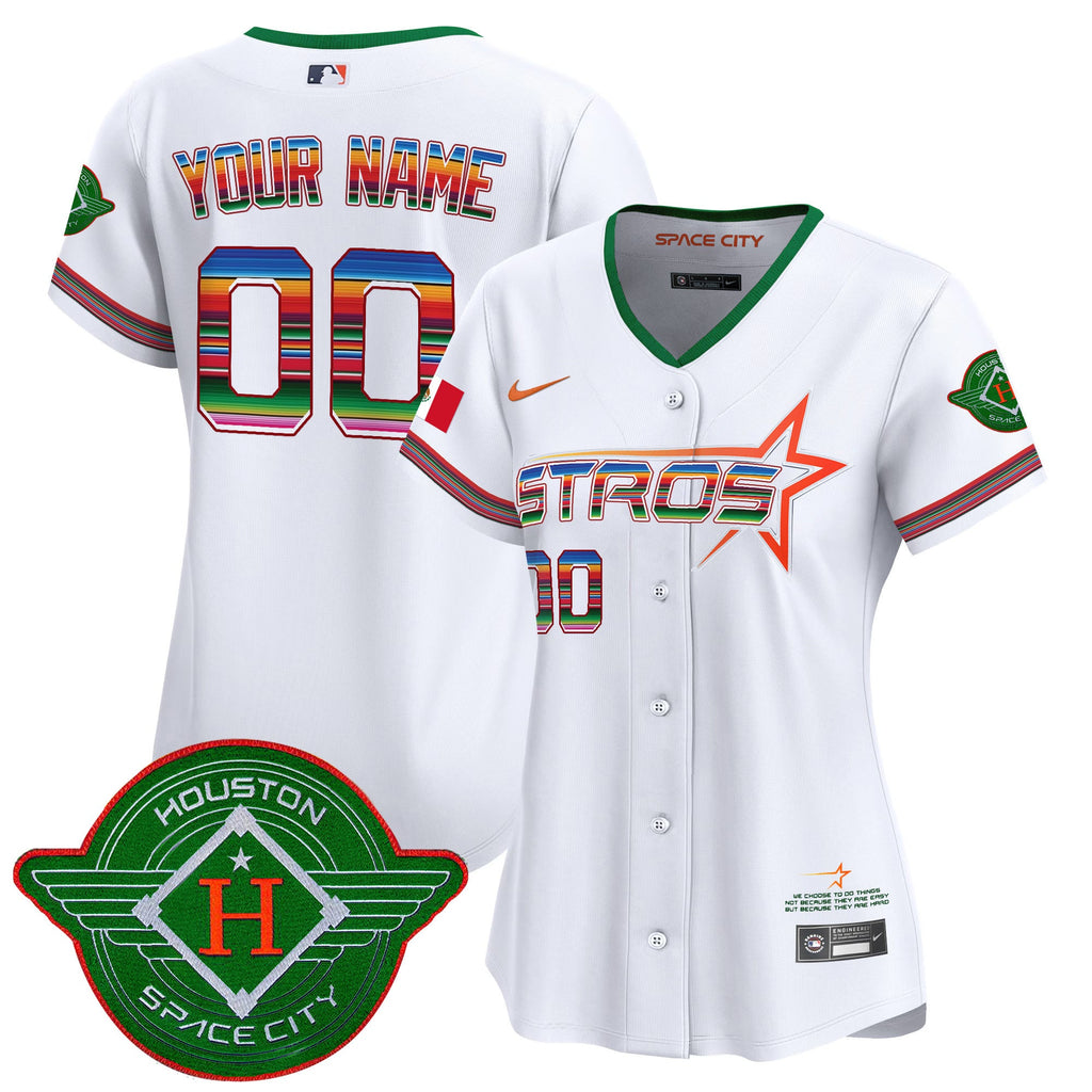 Astros 2025 City Connect Mexico Vapor Premier Limited Custom Jersey - Stitched