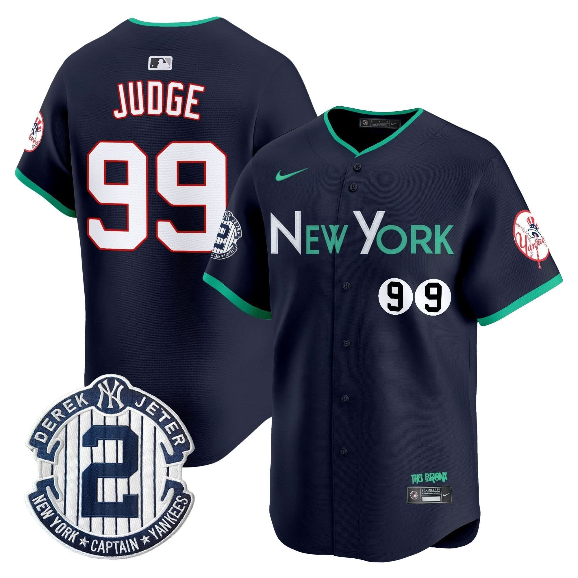 NYY City Connect Vapor Premier Limited Jersey - Stitched