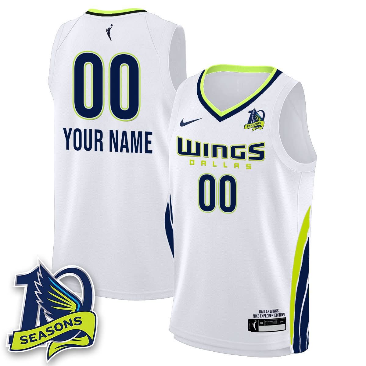 Custom Gender/Name Dallas Wings 2025 Limited Jersey - Stitched