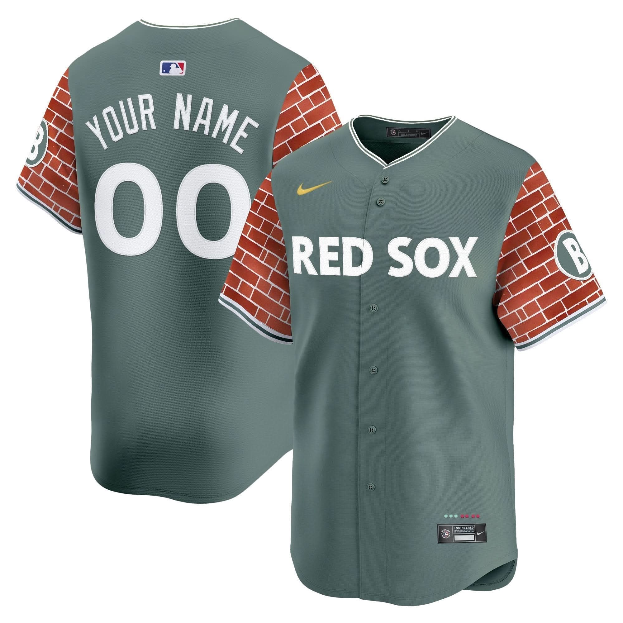 BRS 2025 Fenway Red Brick Style Vapor Premier Limited Custom Jersey - Stitched